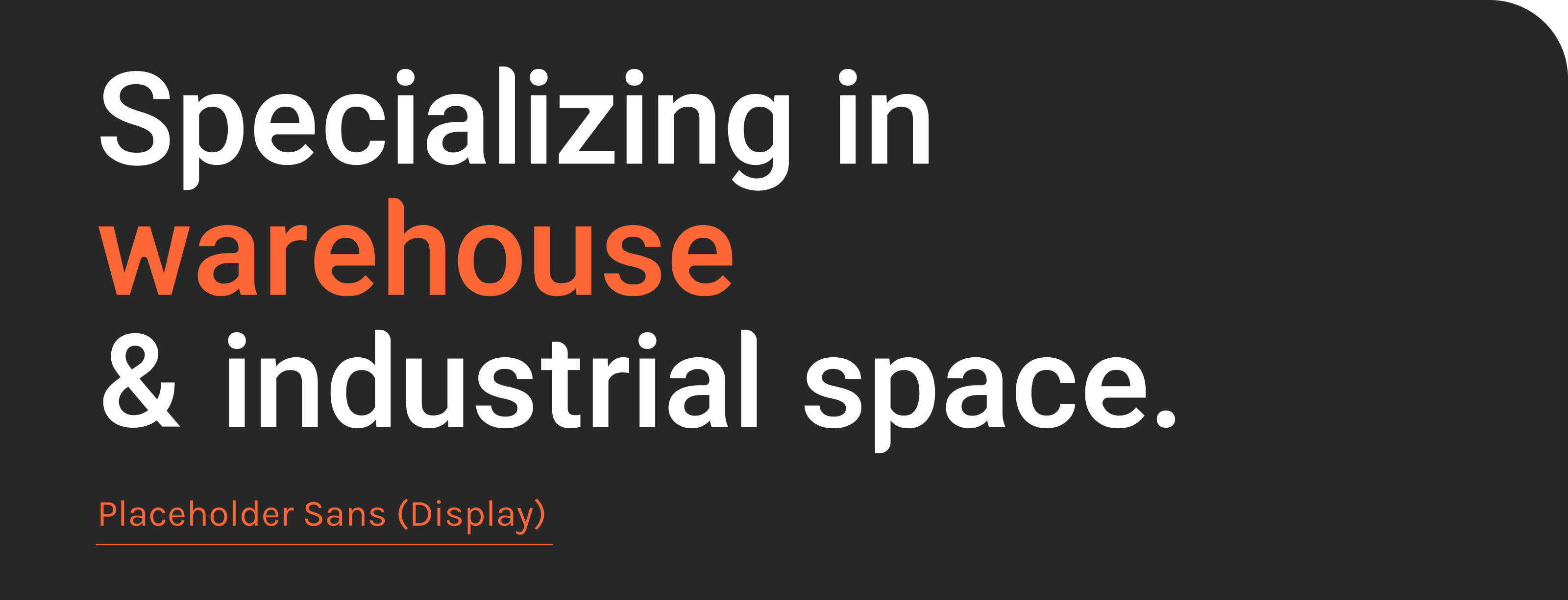 Placeholder typography
