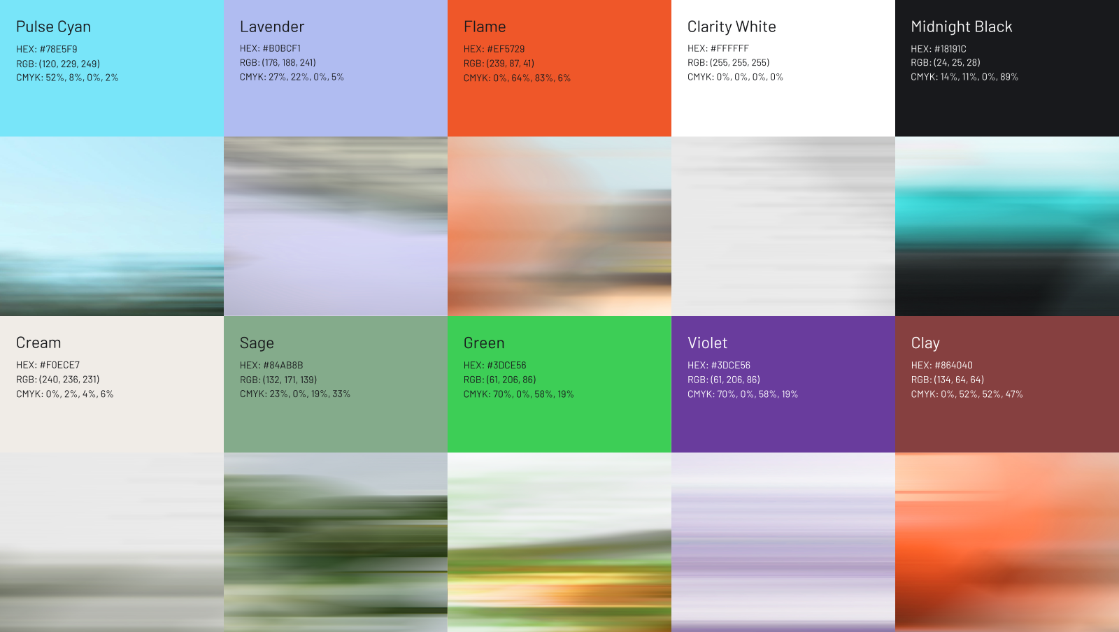 Arito color palette: dynamic, urban