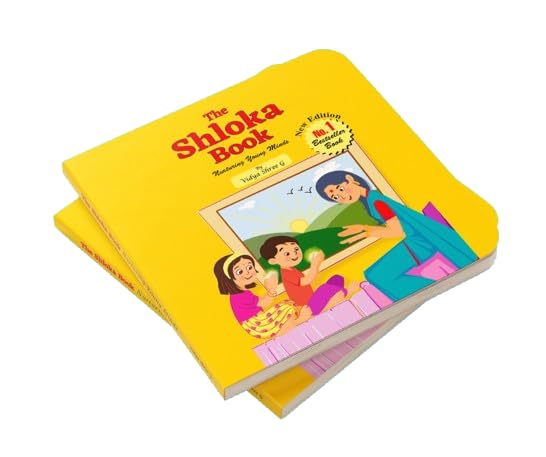 Shloka Book - Shlokas and Mantras for Kids – Board Book - Nurturing Young Minds – Board Book for Ages 2+ | Easy Sanskrit Shlokas in English Translations Script with Simple Explanations | For Everyday Routine, Culture & Devotion