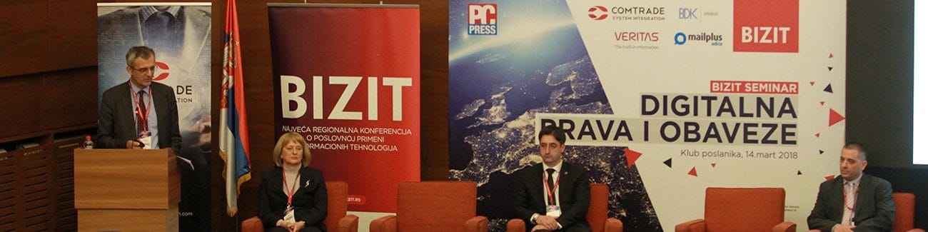 Bogdan Ivanišević speaks at a major conference on GDPR