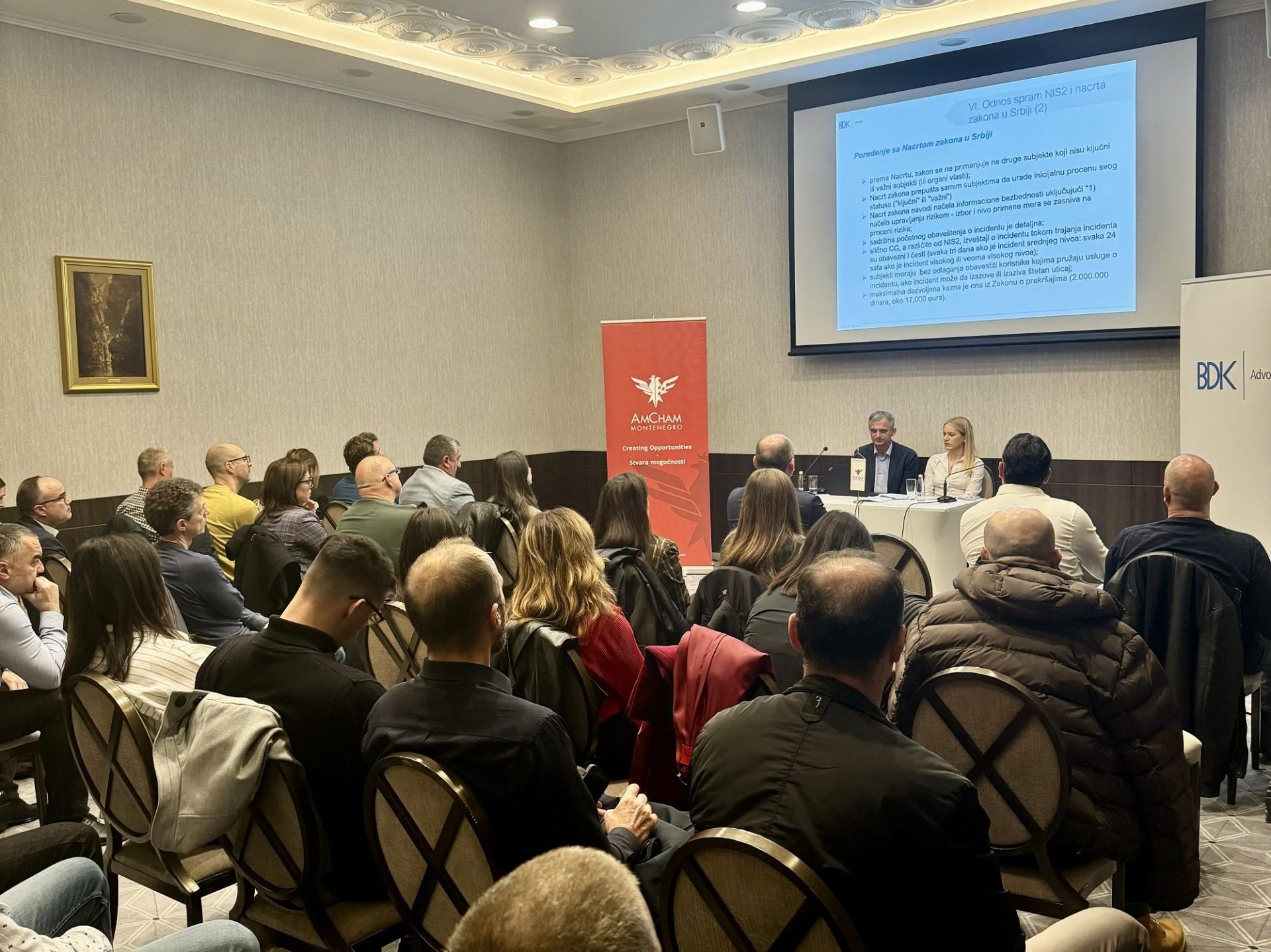 BDK Advokati seminar on new cybersecurity law in Montenegro