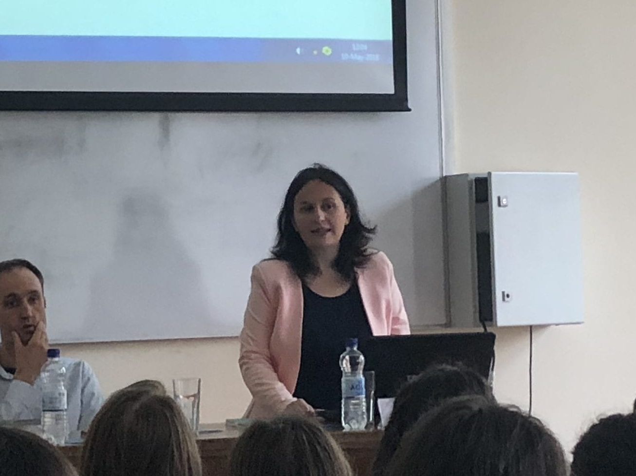 Milica Basta speaks to law students on data protection