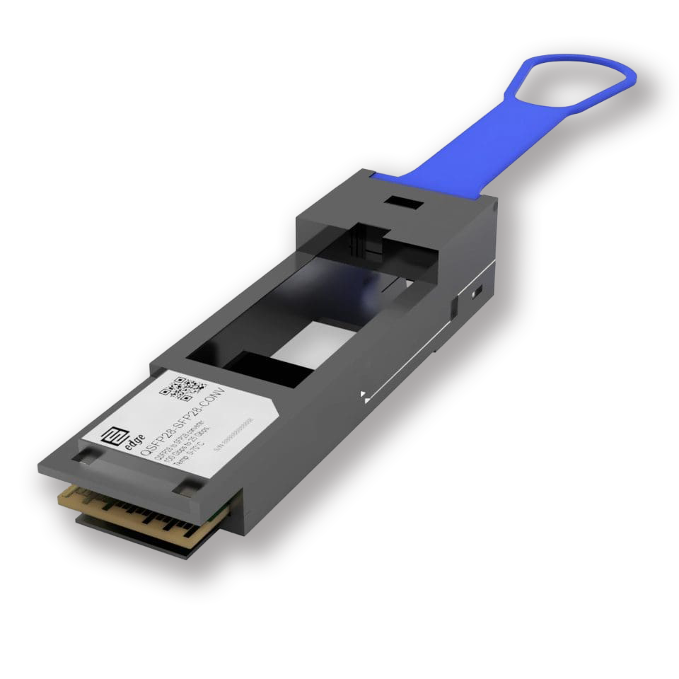 474943A: Nokia Compatible QSFP28 to SFP28 converter module | EDGE