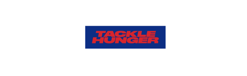 tackle hunger rectangle blue and red