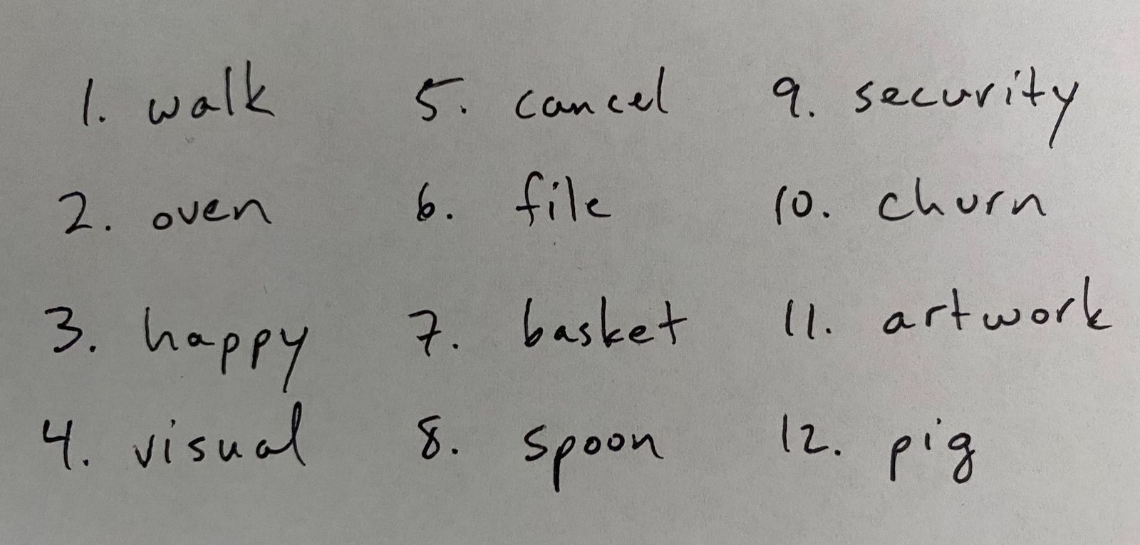 Figure 1: Transcription of a seed phrase during wallet setup
