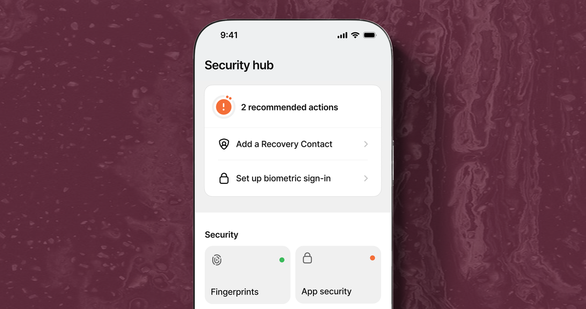 Introducing Security hub — your Bitkey security setup, all in one place