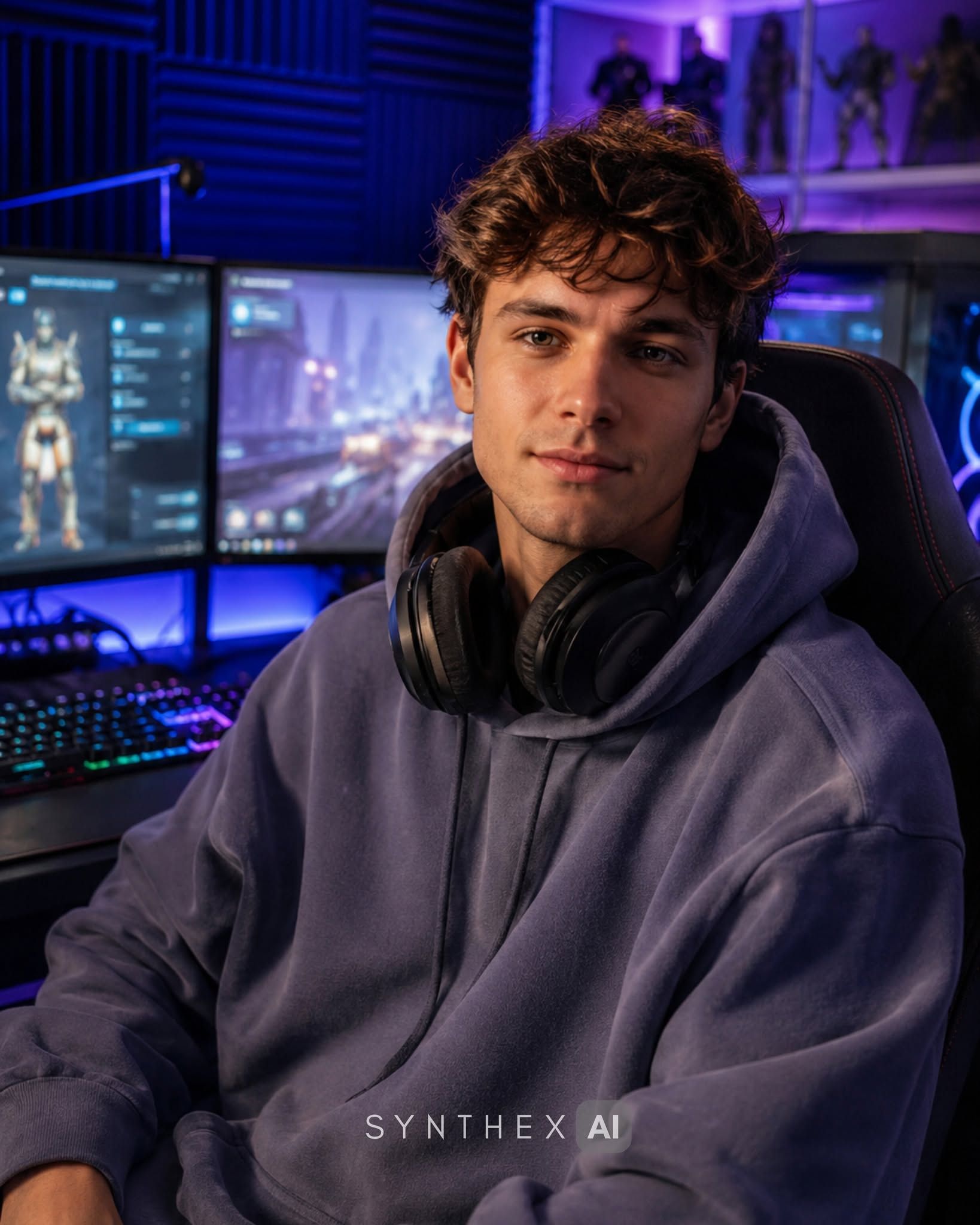Generate RGB Gaming Desk Portraits