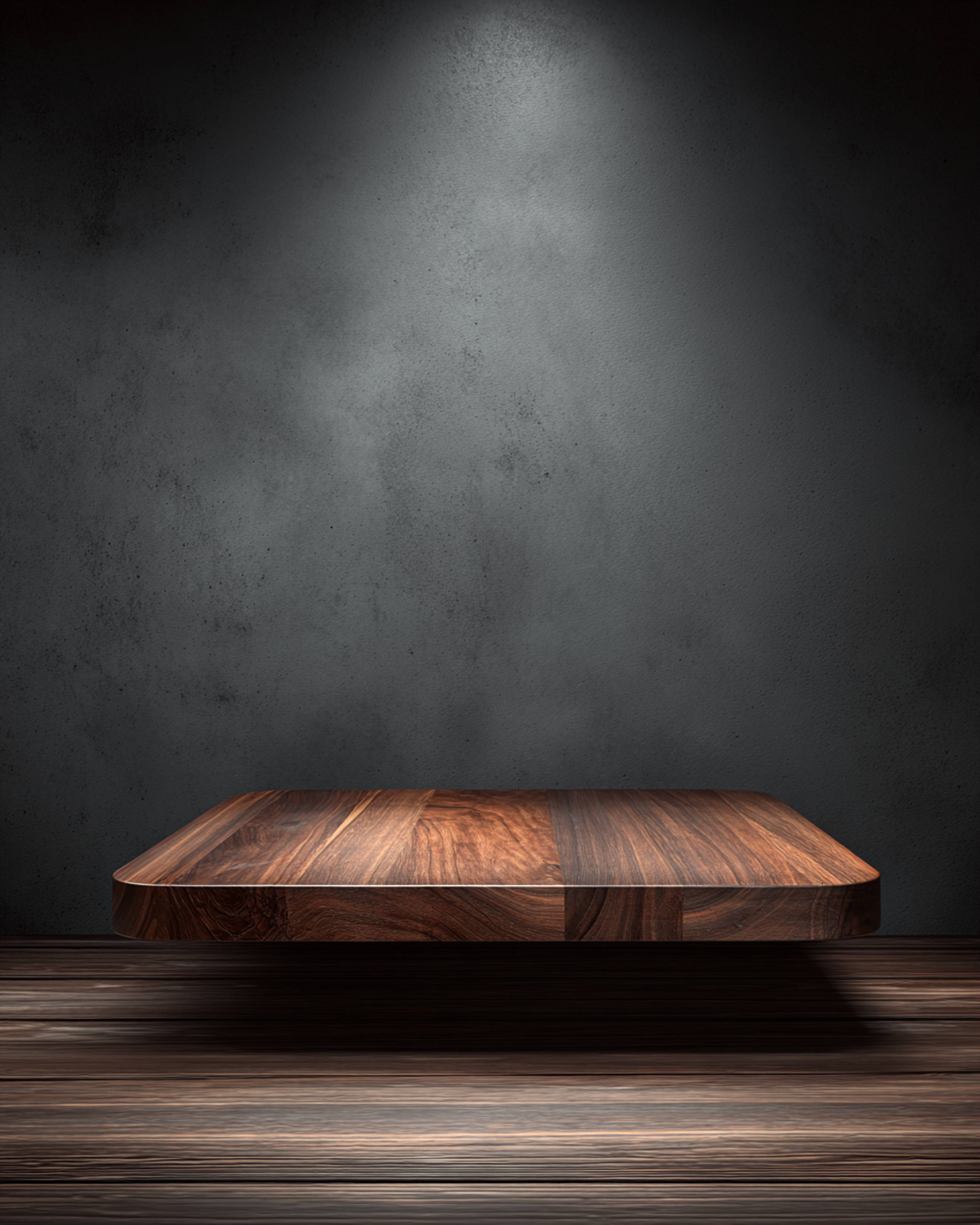 Dark Walnut Wood Base Product Surface Photo