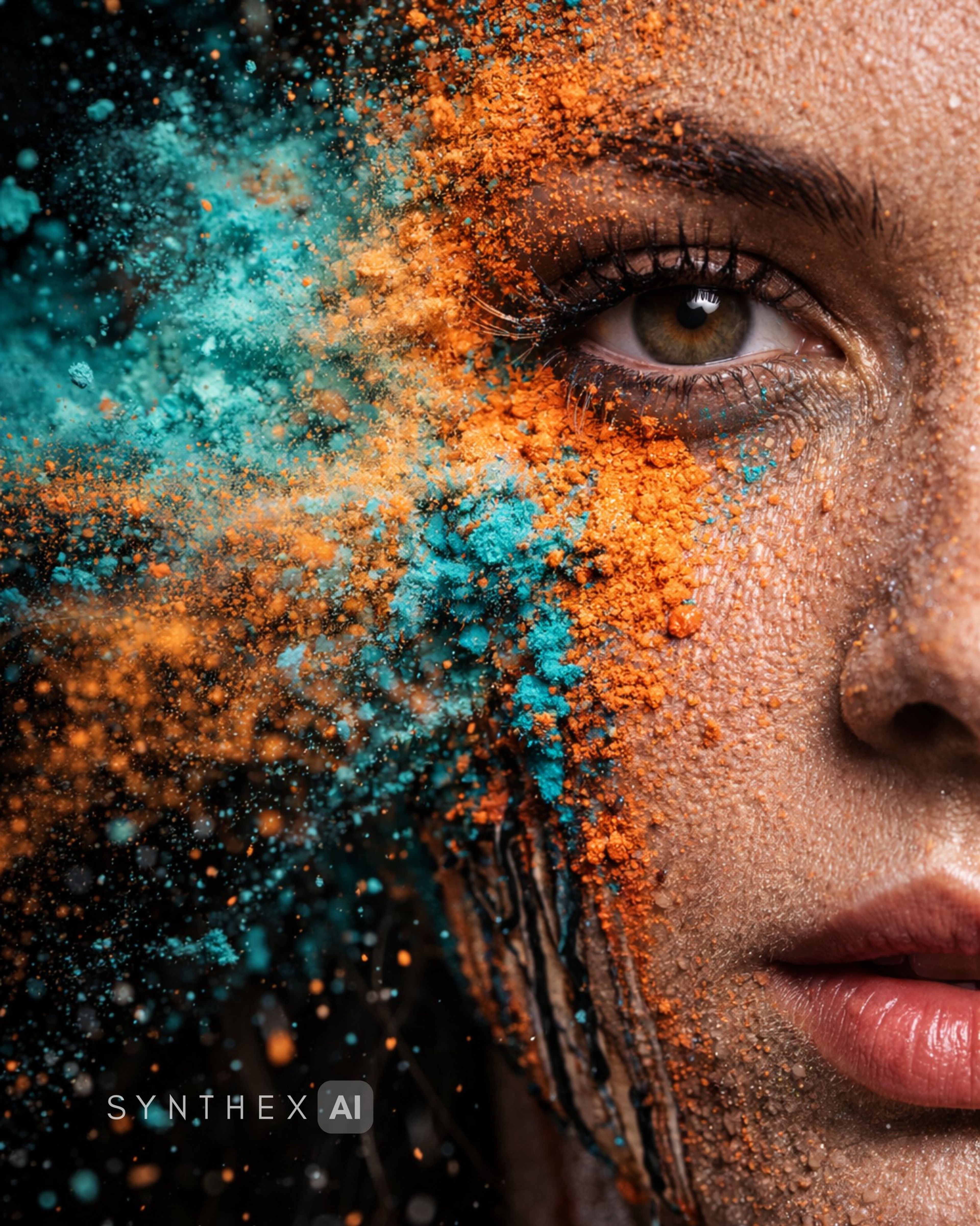Generate Holi Powder Impact Portraits