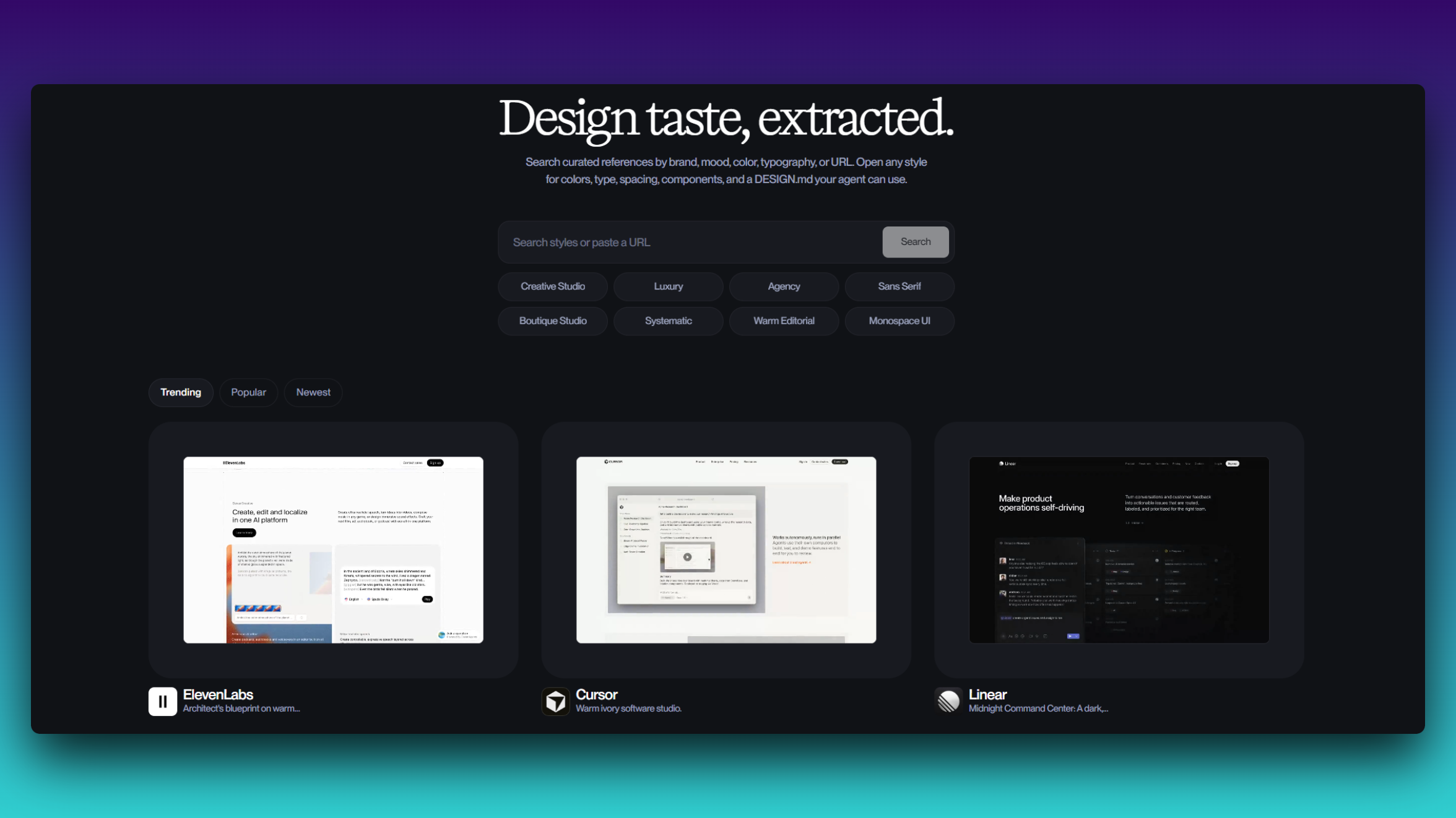 Refero Design preview