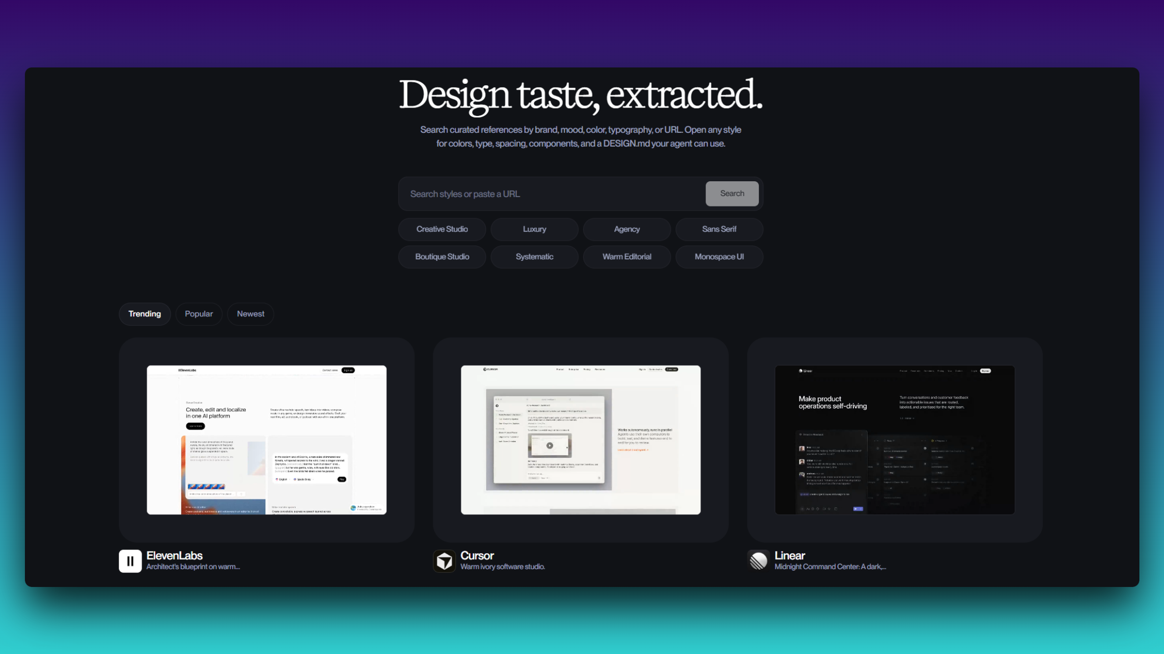 Refero Design preview