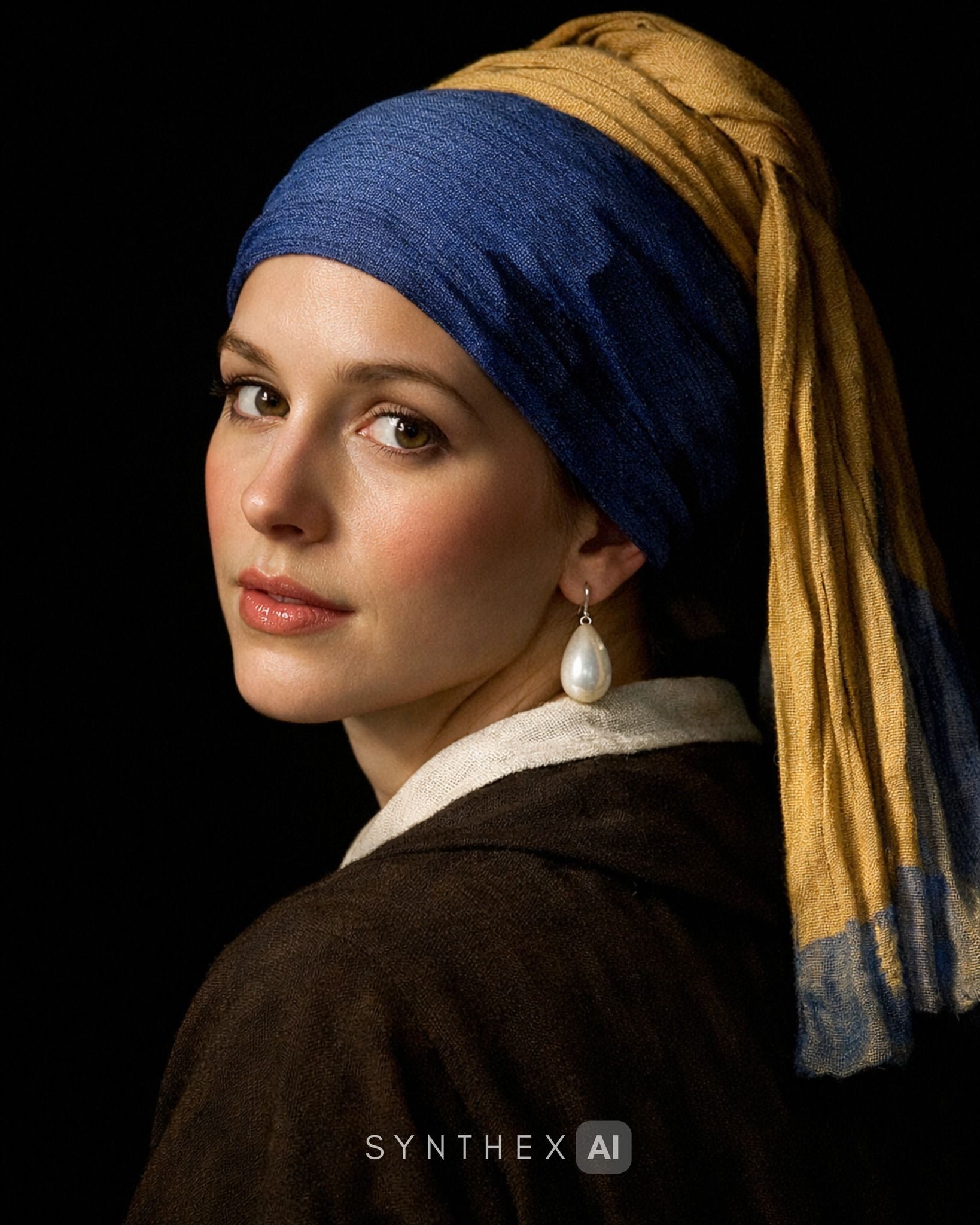 Generate Vermeer Pearl Earring Portraits