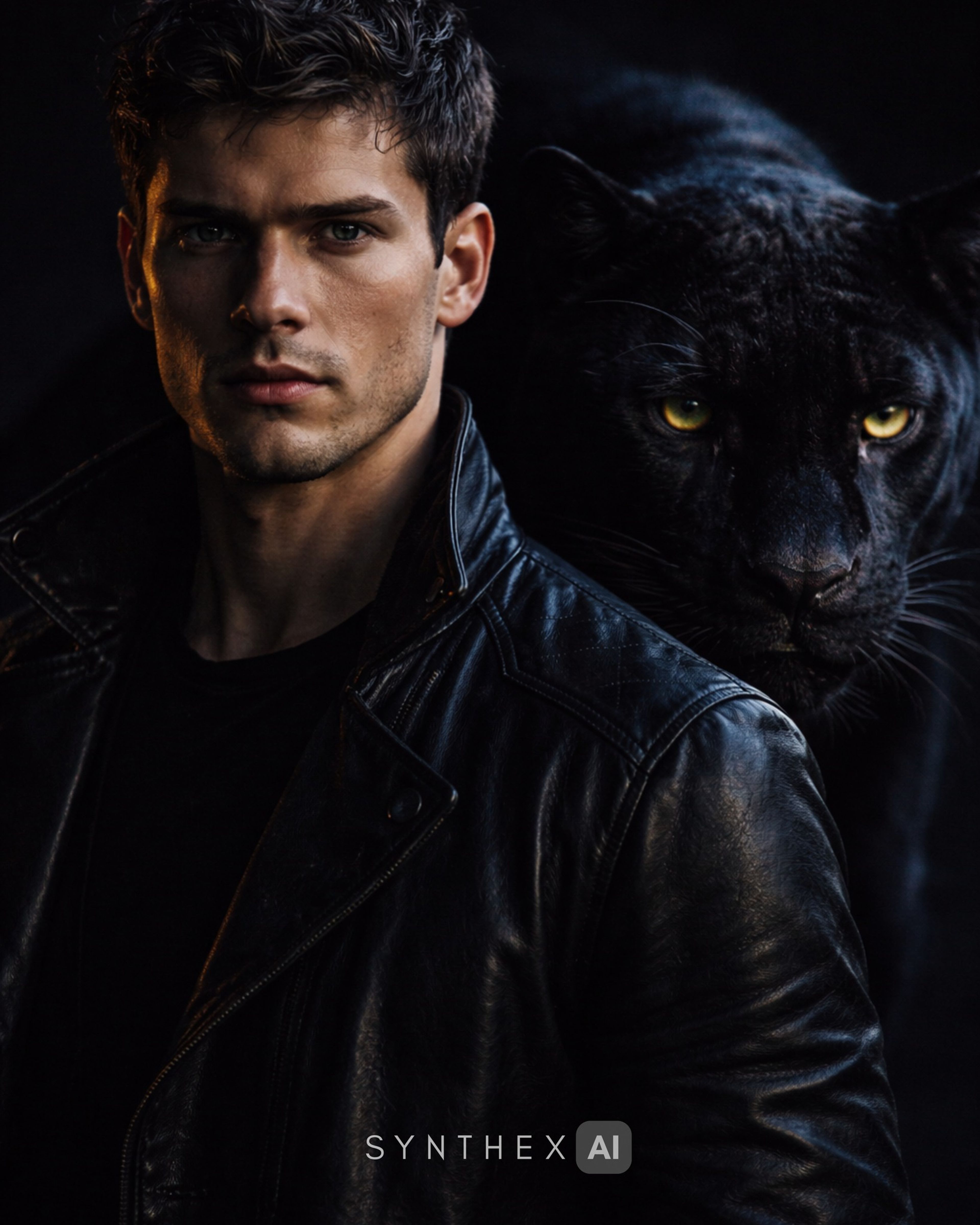 Generate Black Panther Low Key Portraits