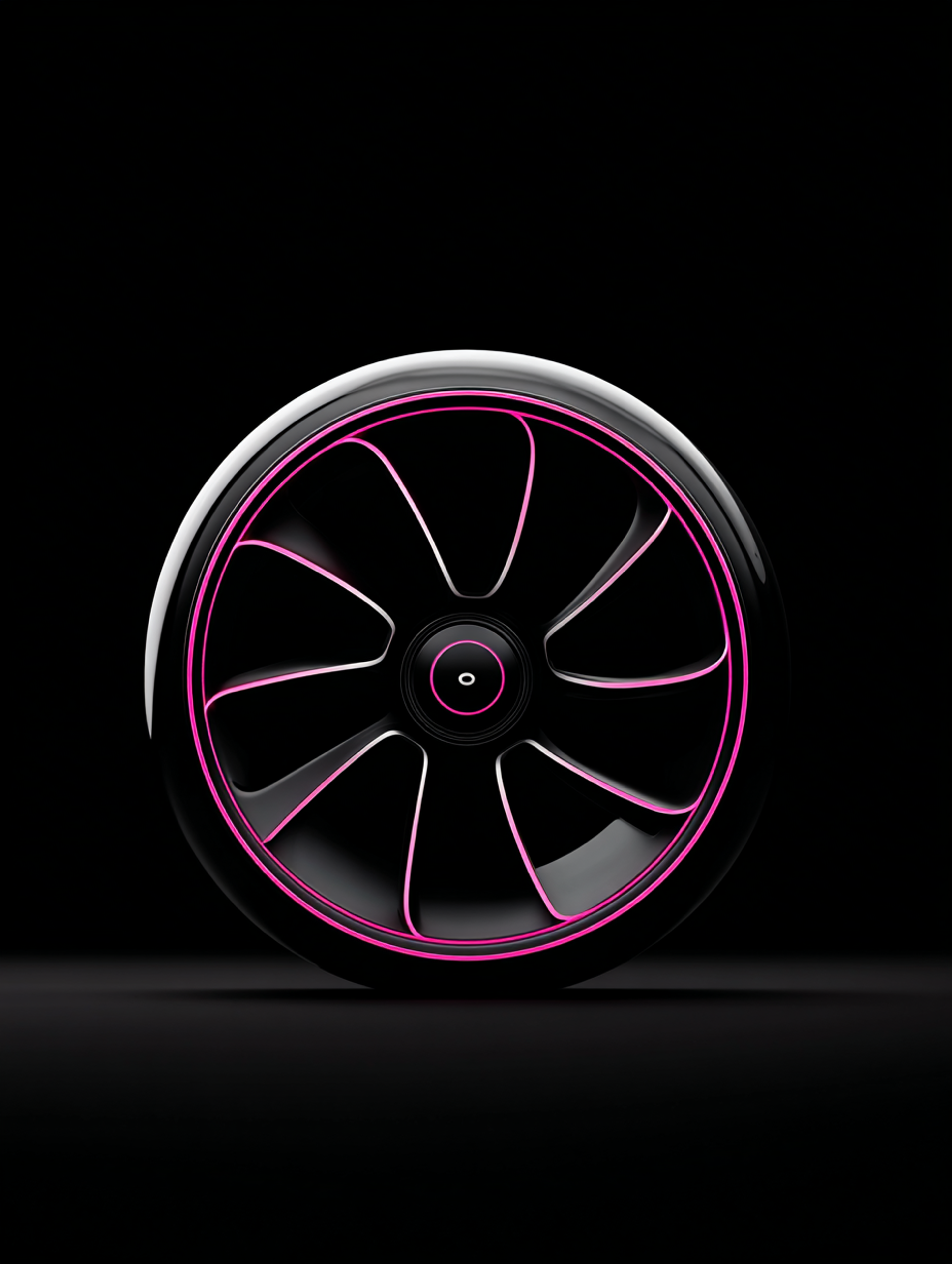 Minimalist 3D Car Wheel Render