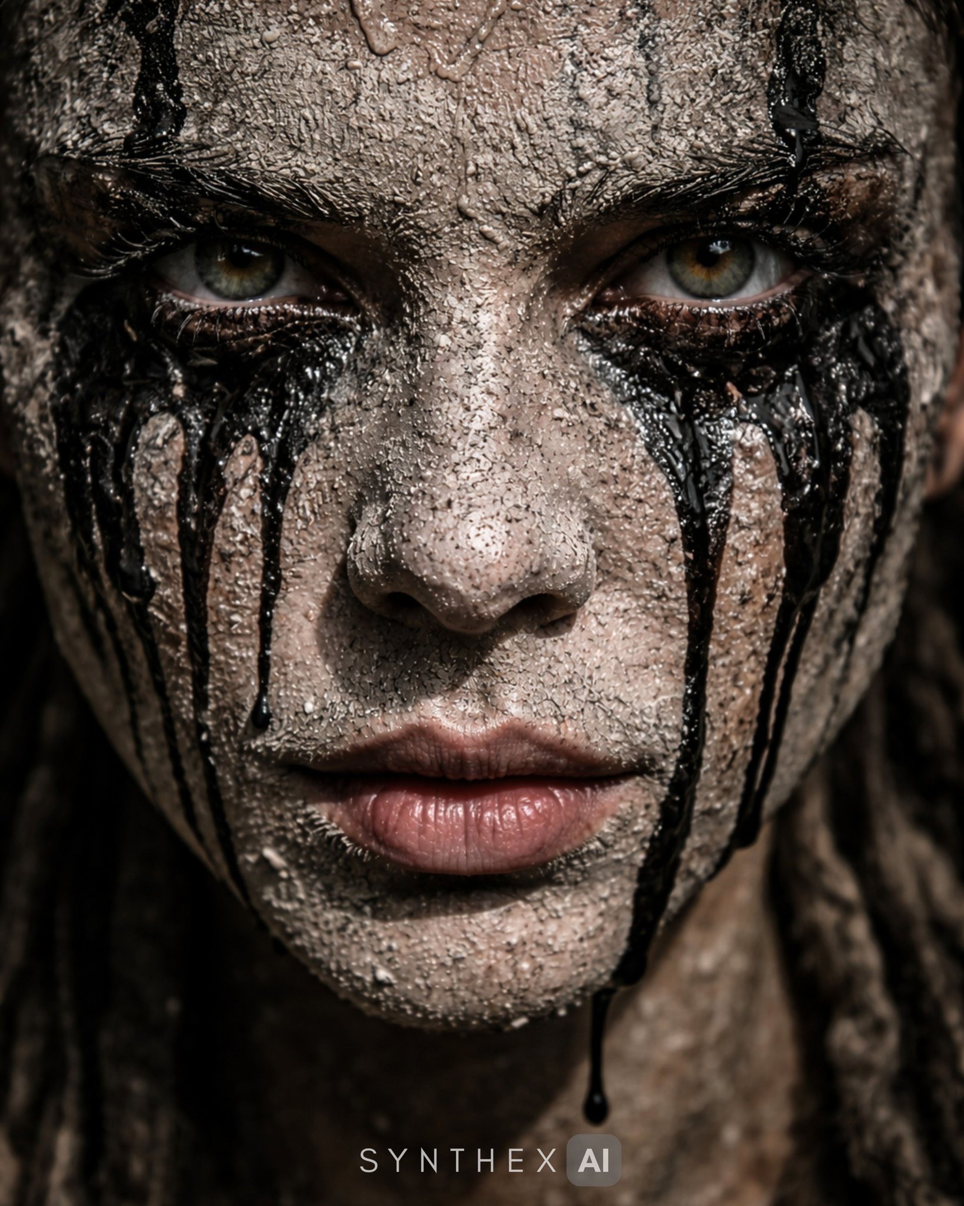 Generate Ash And Oil Warrior Portraits