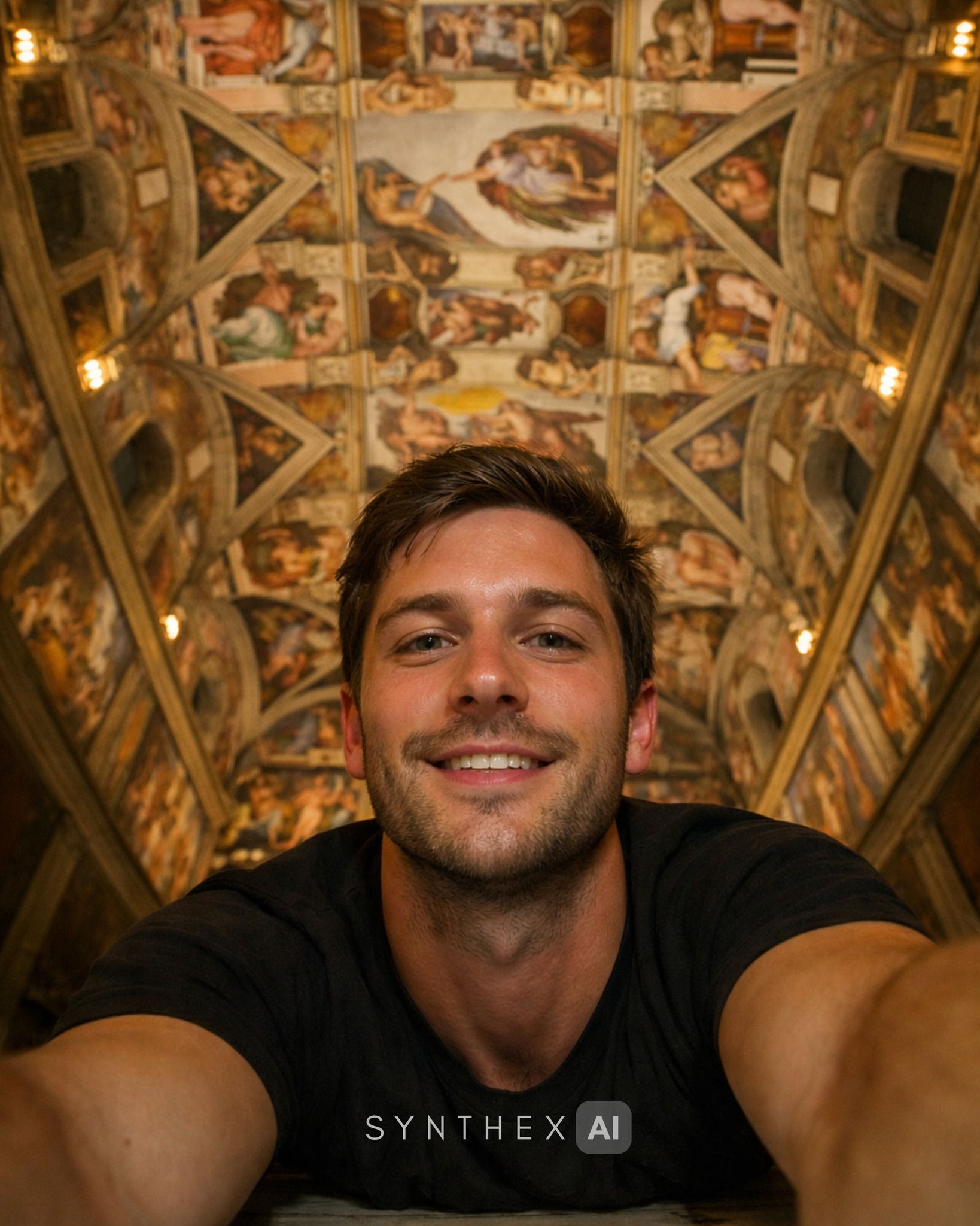 Generate Sistine Chapel Selfies