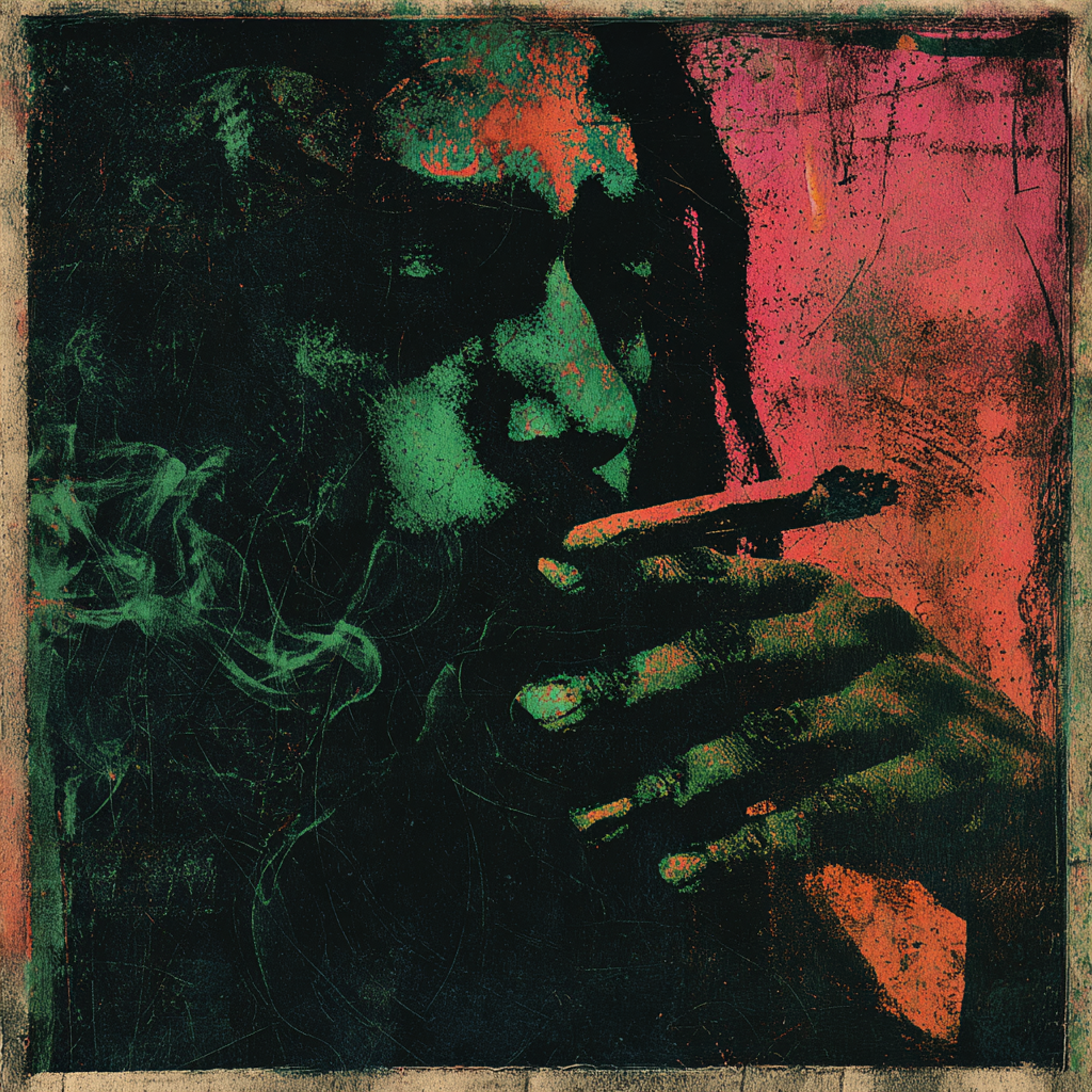 Gritty Urban Ganja Man Artwork