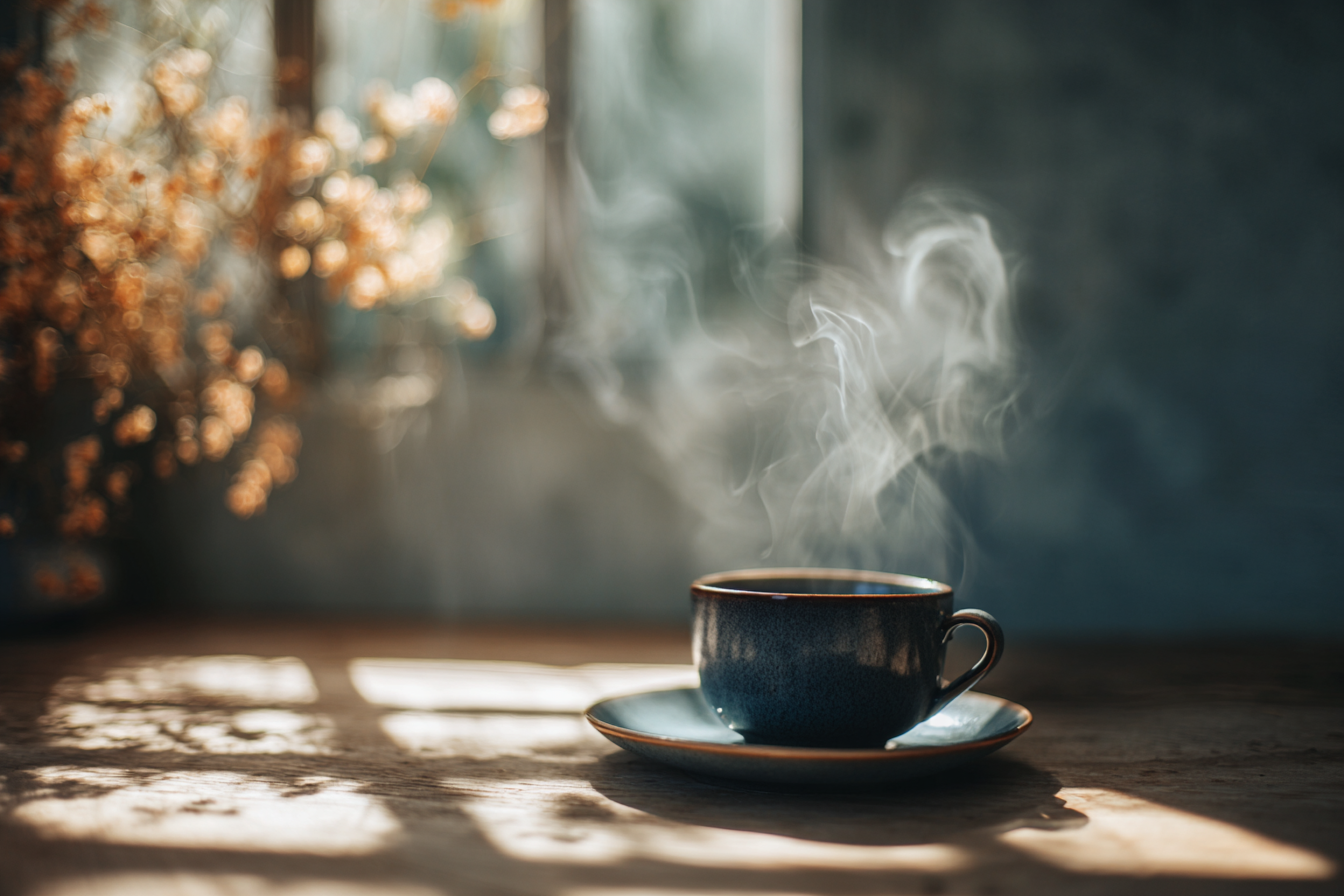 Mindful Herbal Tea Steam Photo