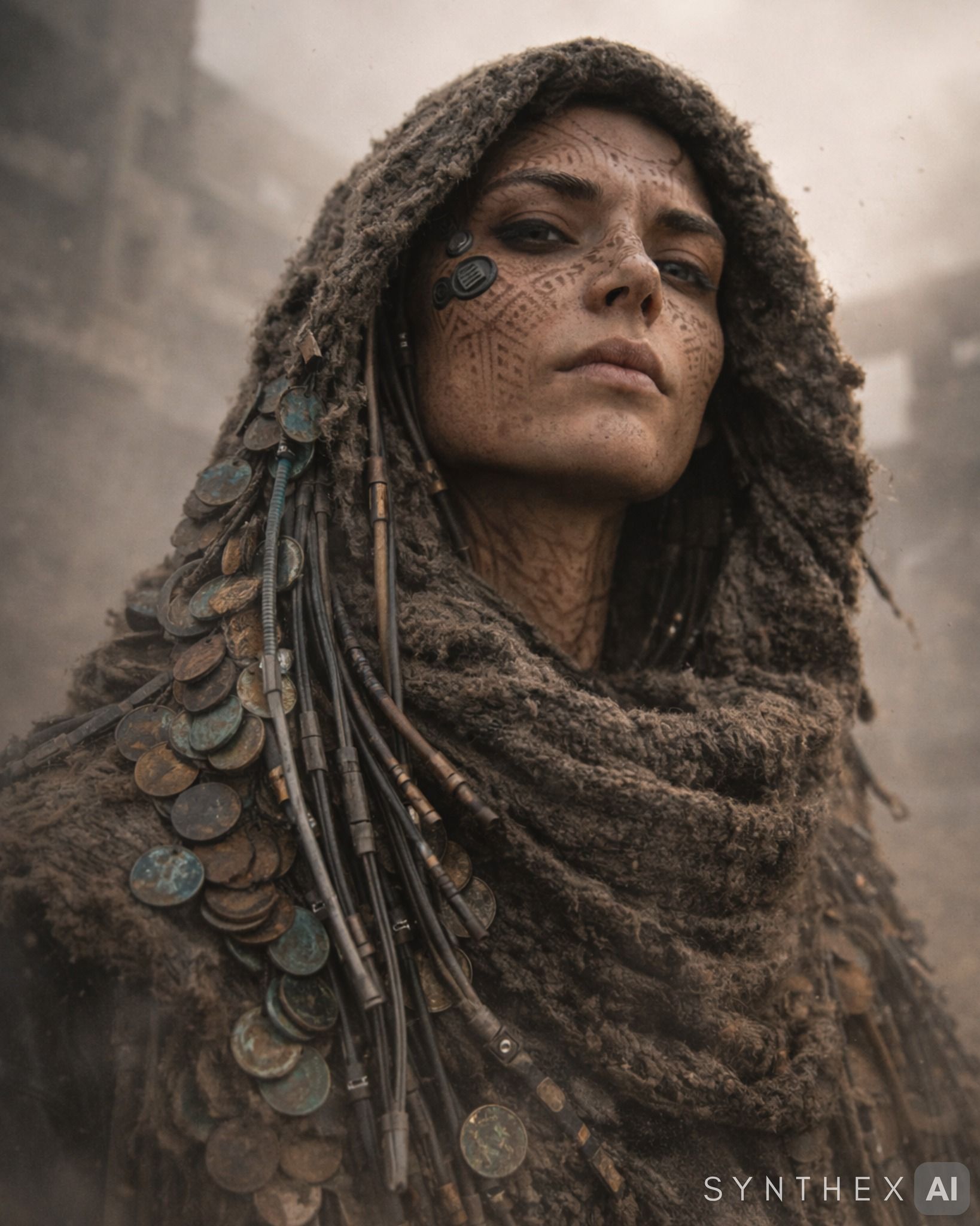 Generate Nomadic Tech Warrior Portraits