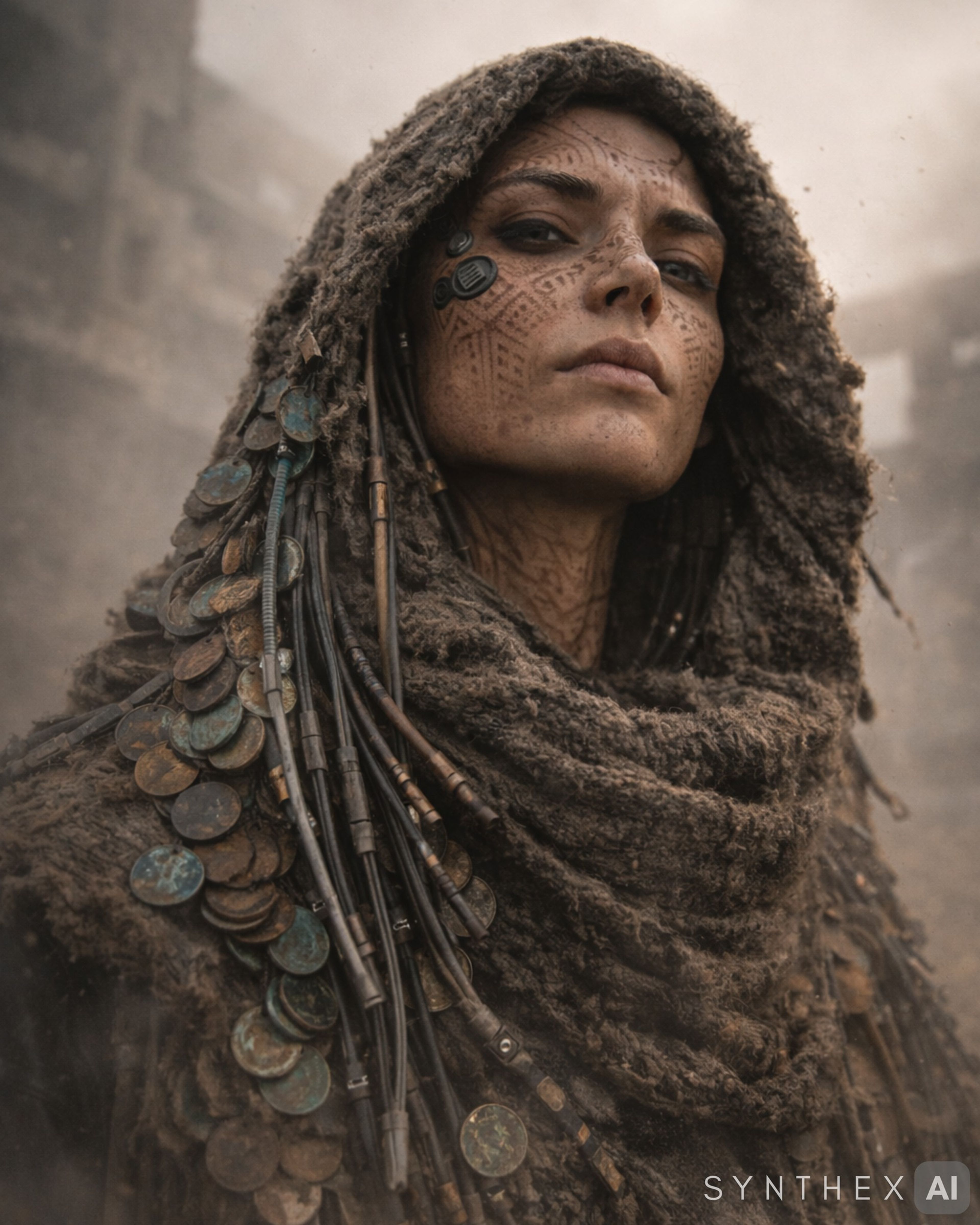 Generate Nomadic Tech Warrior Portraits