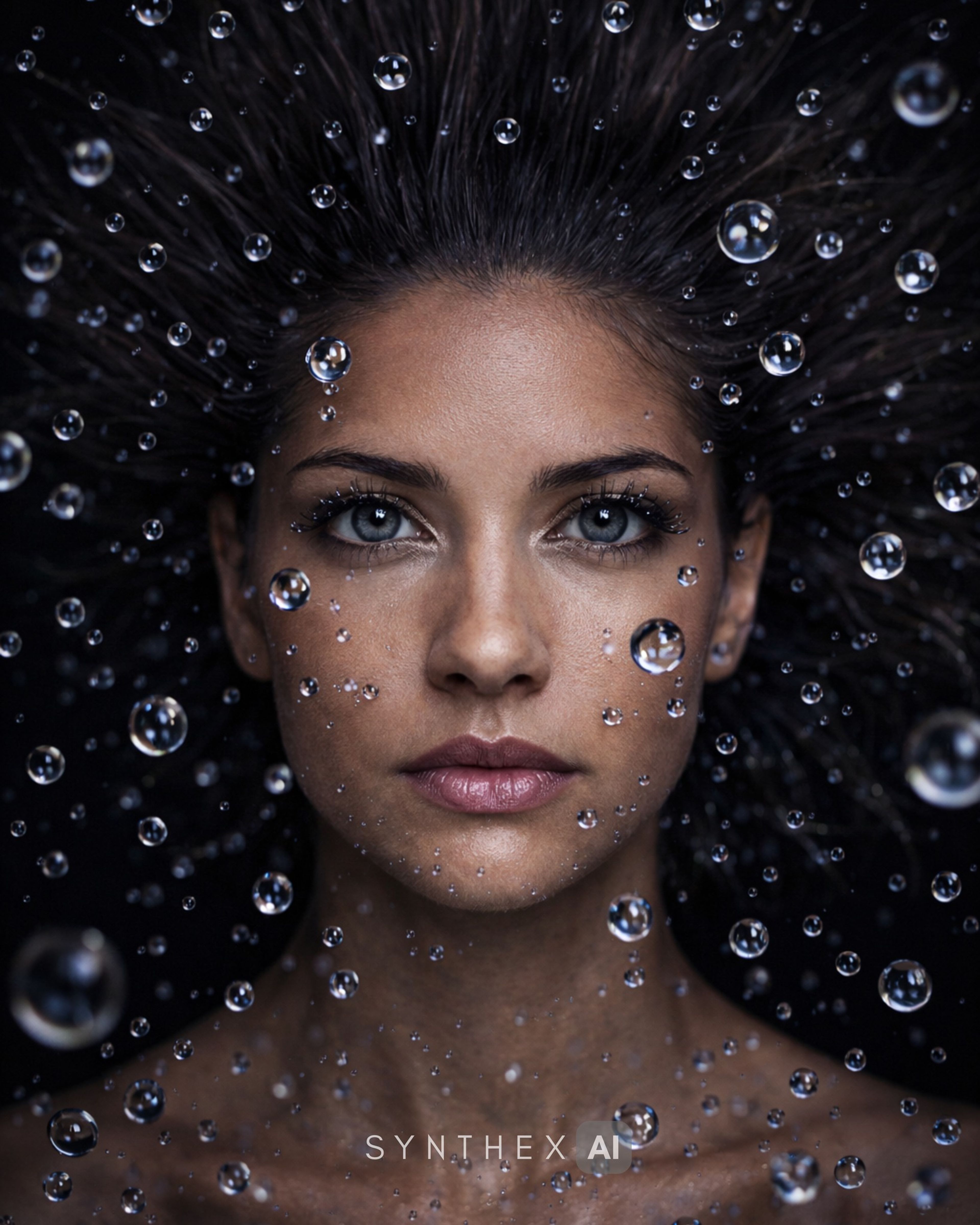 Generate Zero Gravity Water Portraits