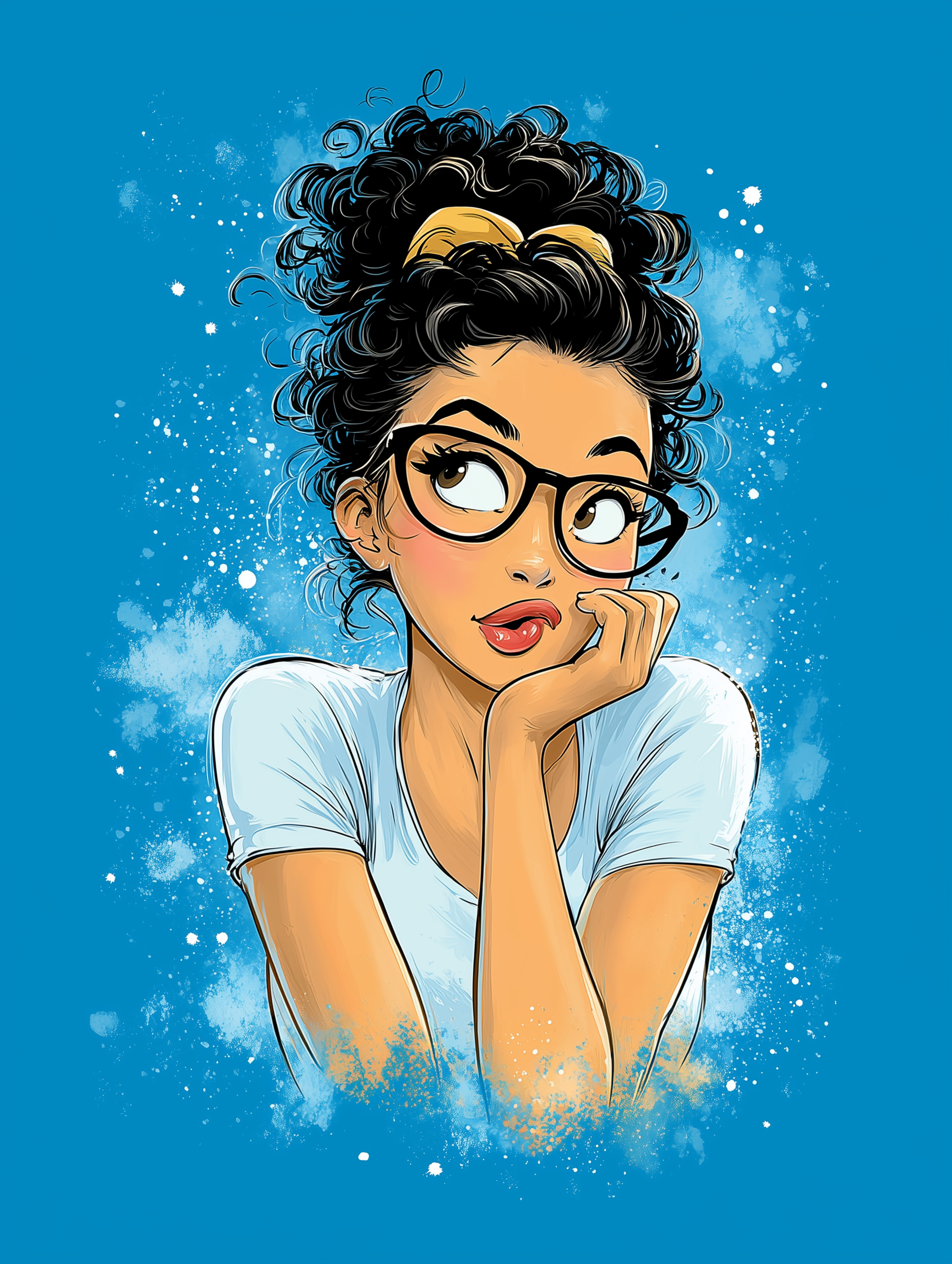 Woman with Glasses Image
