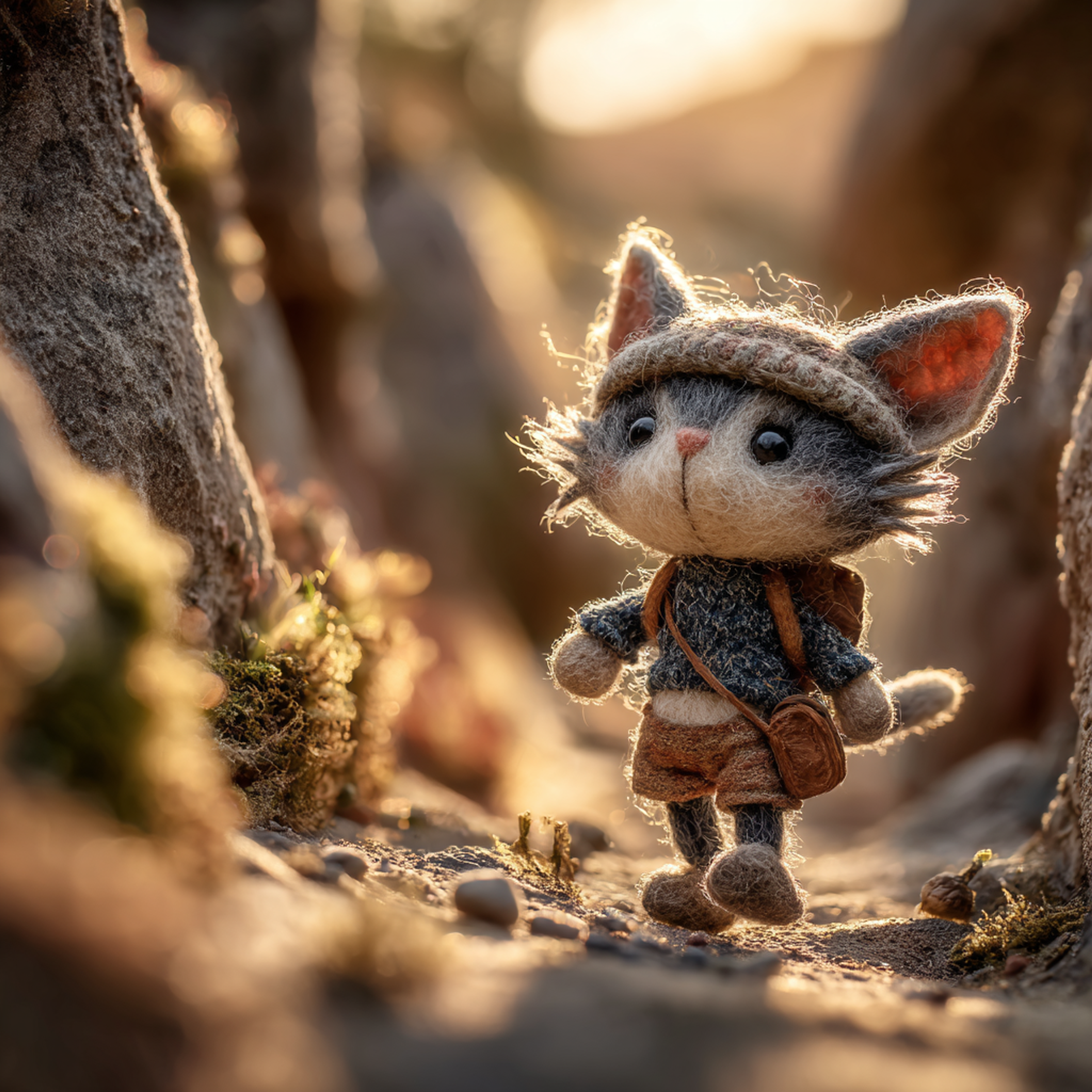 Cinematic Heartwarming Macro Photograph of Kitten