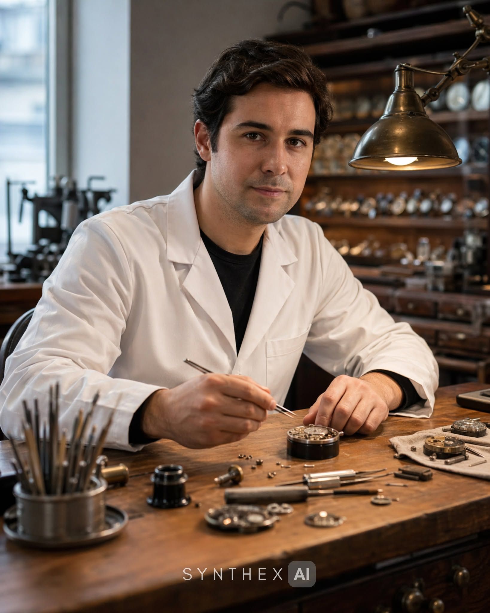 Generate Luxury Watchmaker Atelier Portraits