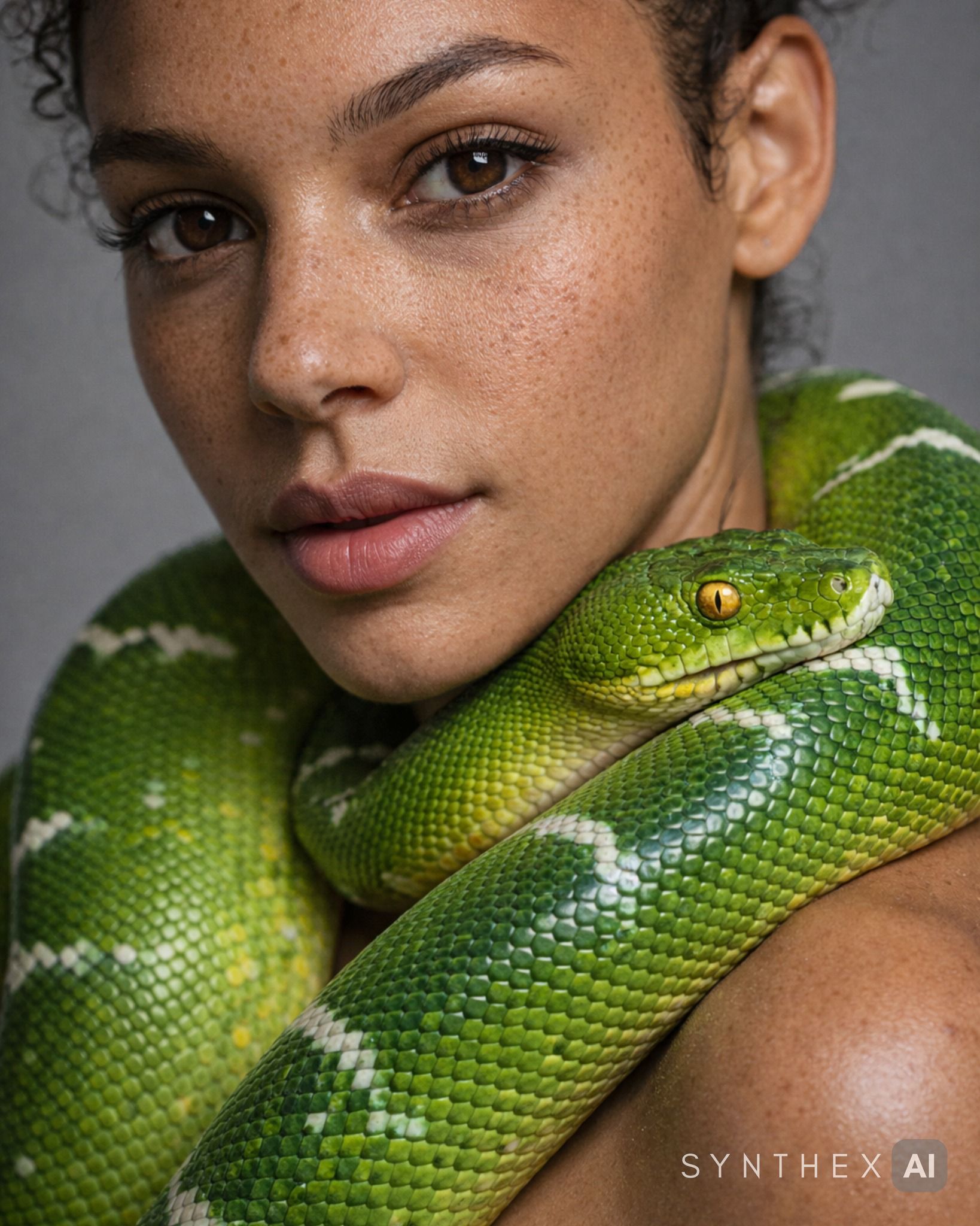 Generate Green Tree Python Portraits