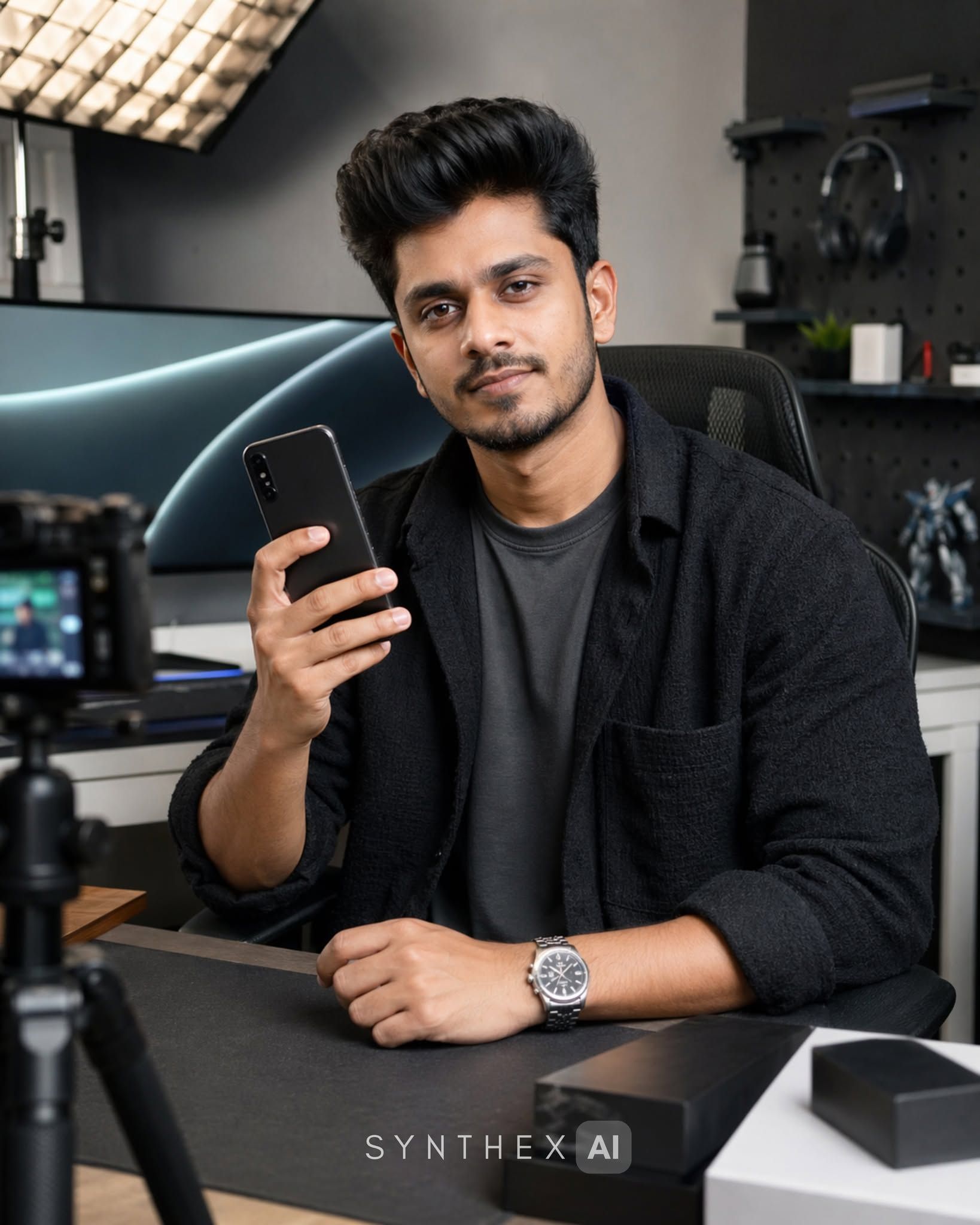 Generate Tech Review Creator Portraits