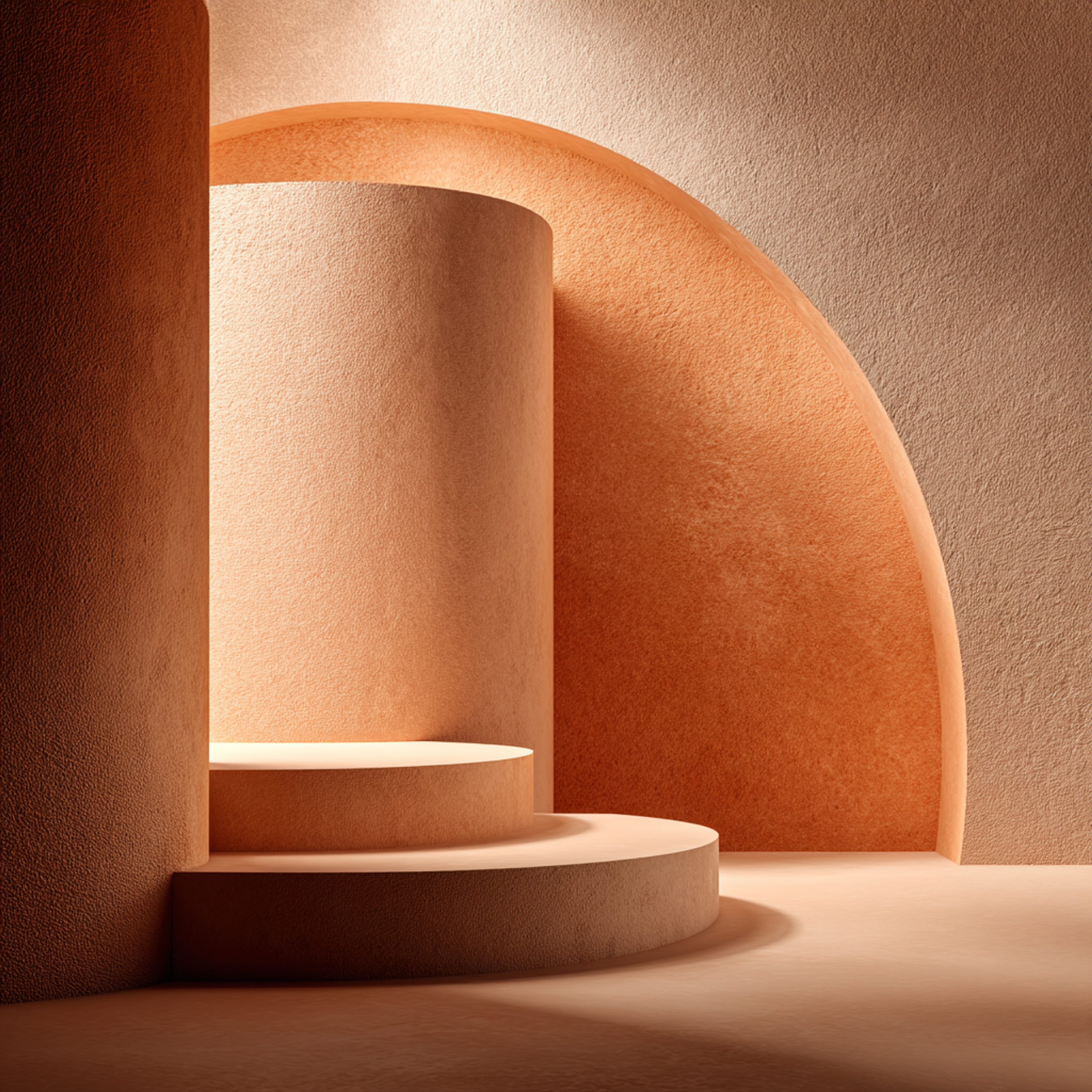 Monochrome Peach Beige Editorial Still Life