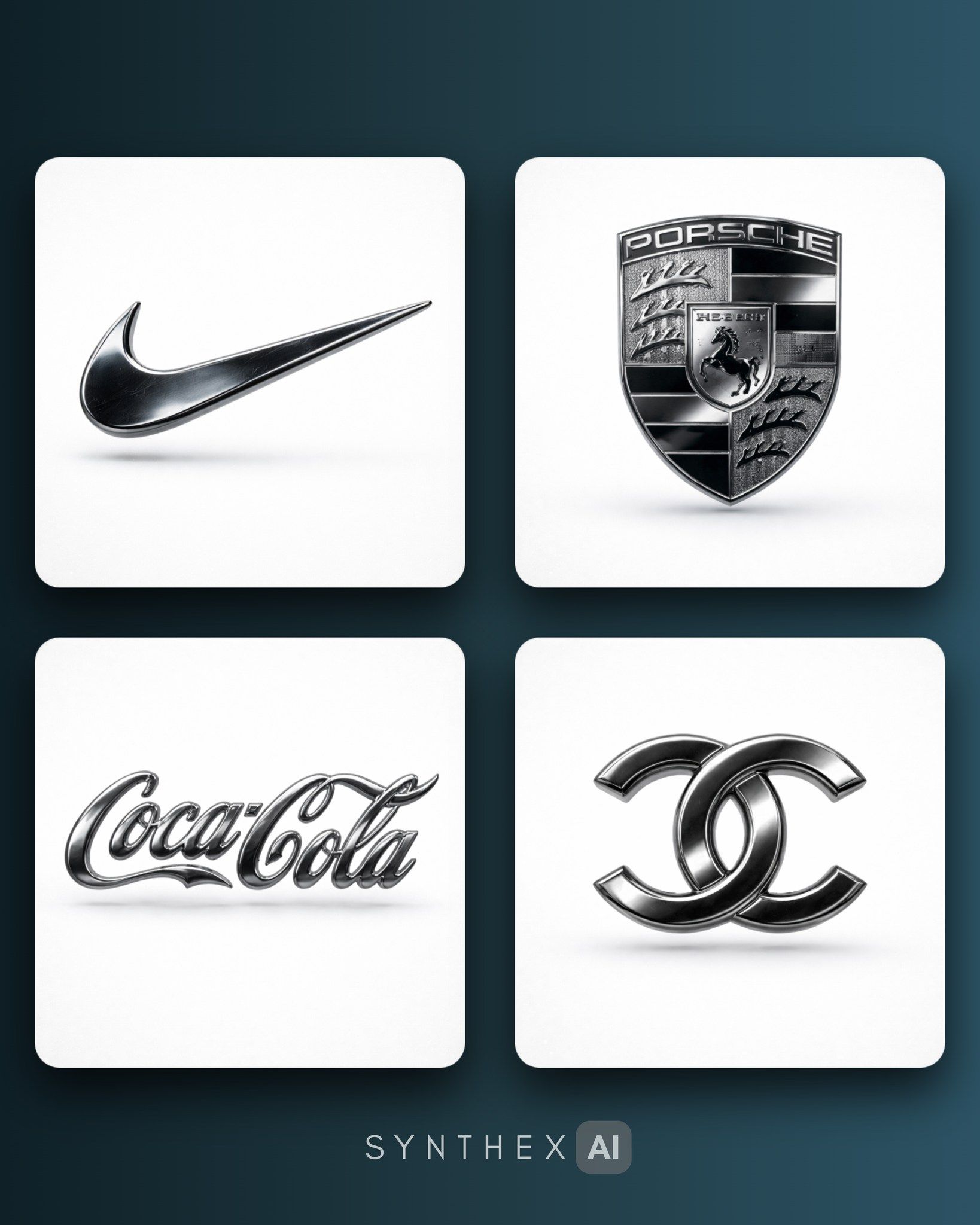 Create Polished Chrome Logo Renders