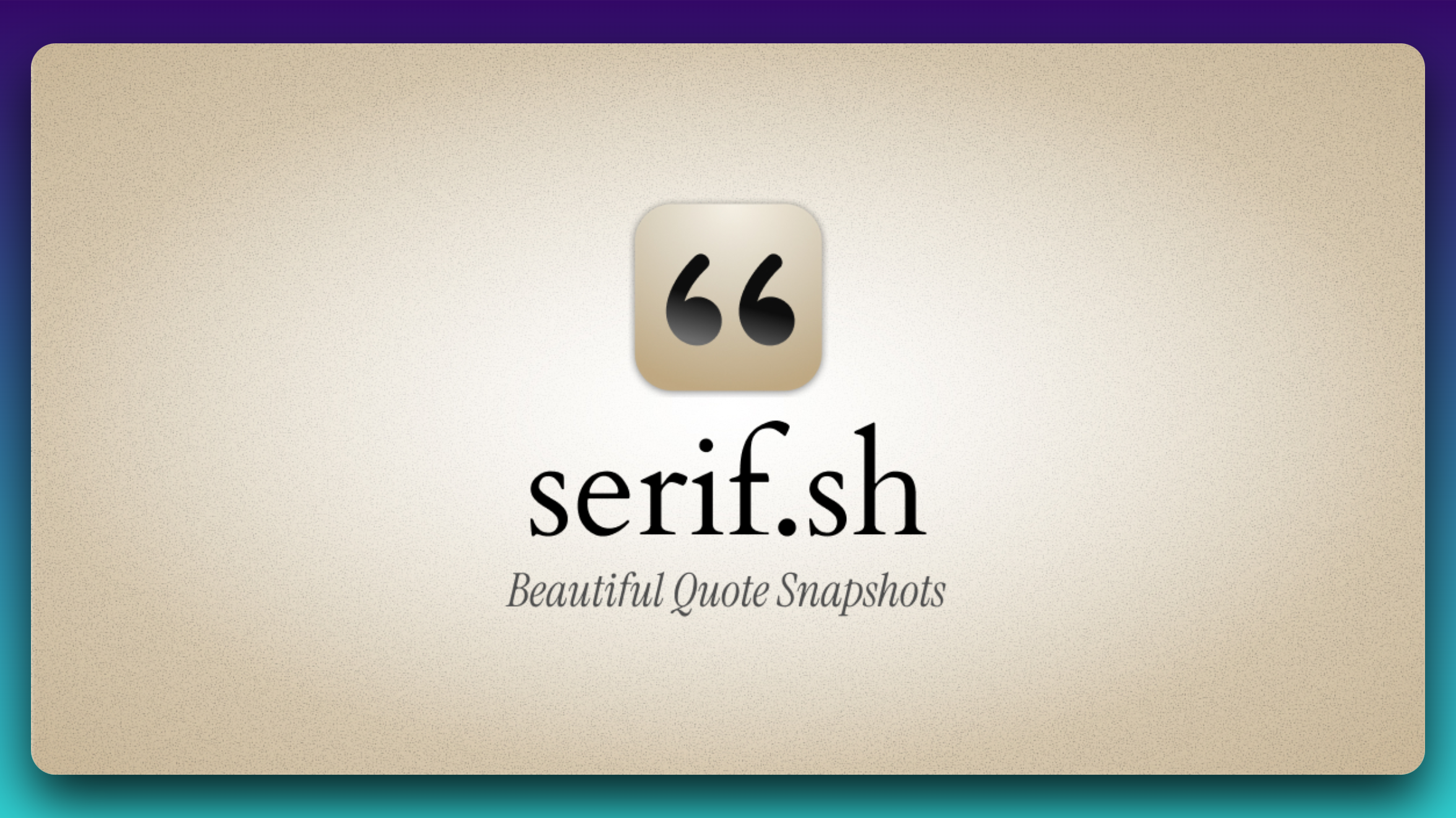 serif.sh preview