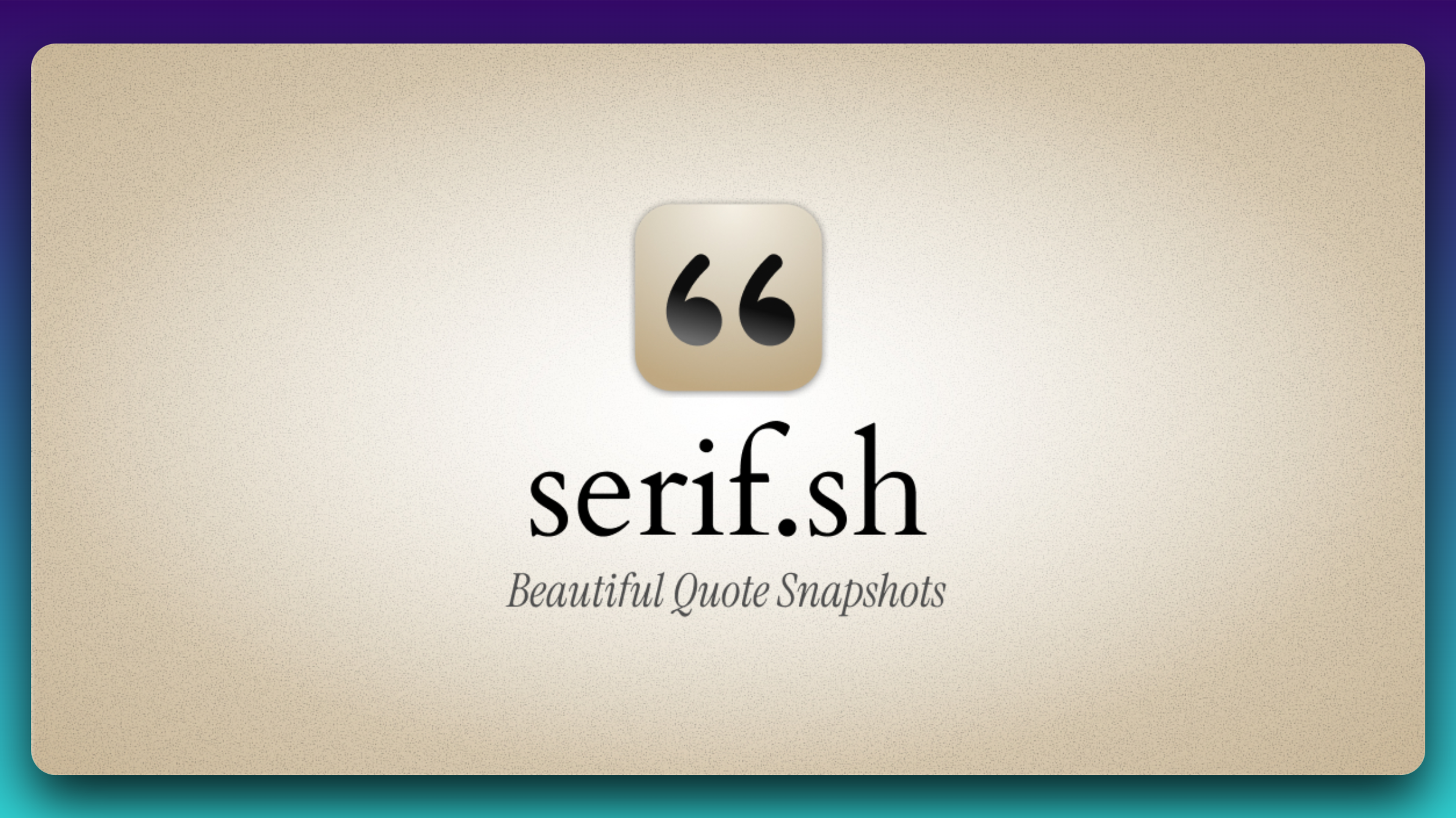 serif.sh preview