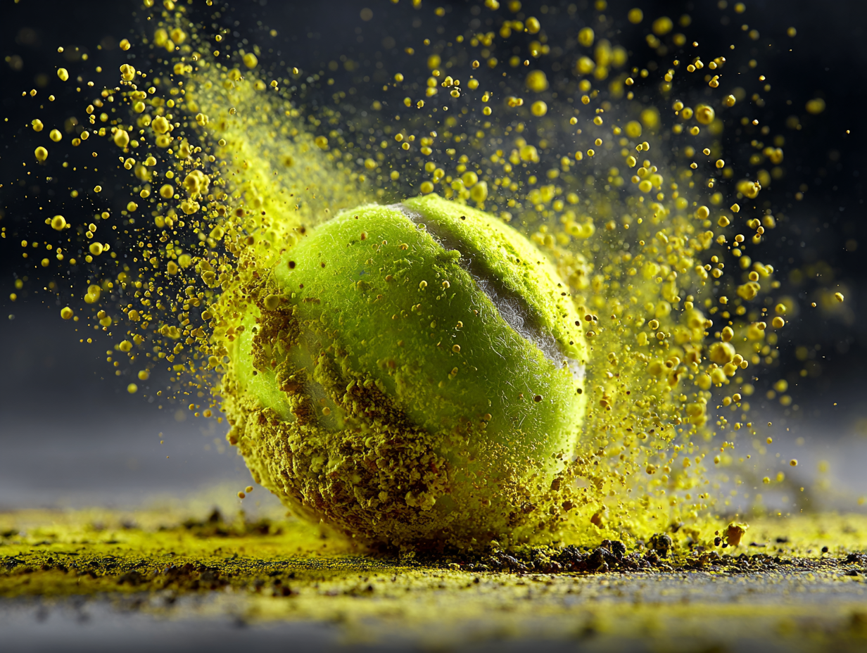 Dynamic Tennis Ball Hitting Surface Commercial Product Photo