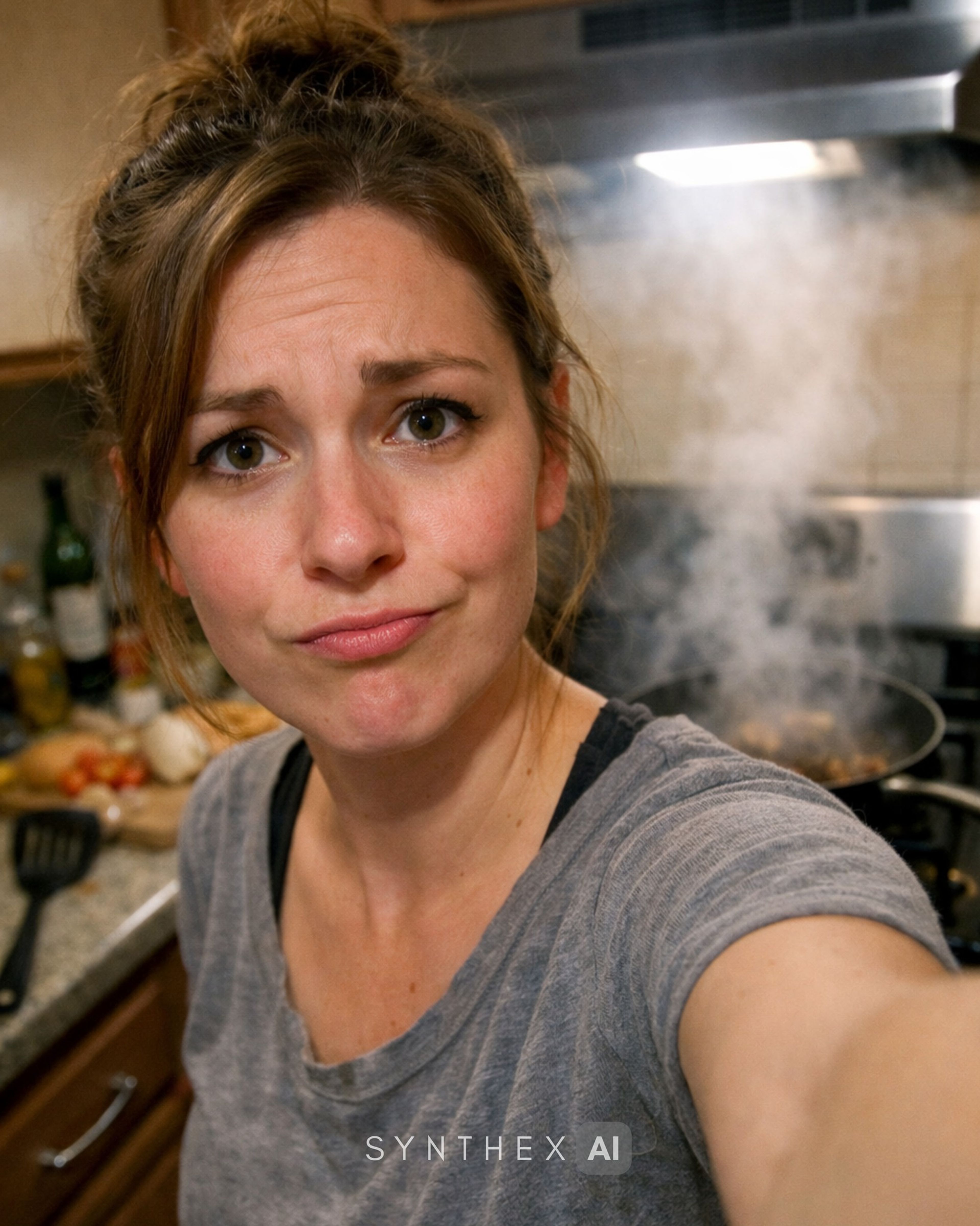 Generate Kitchen Smoke Alarm Selfies