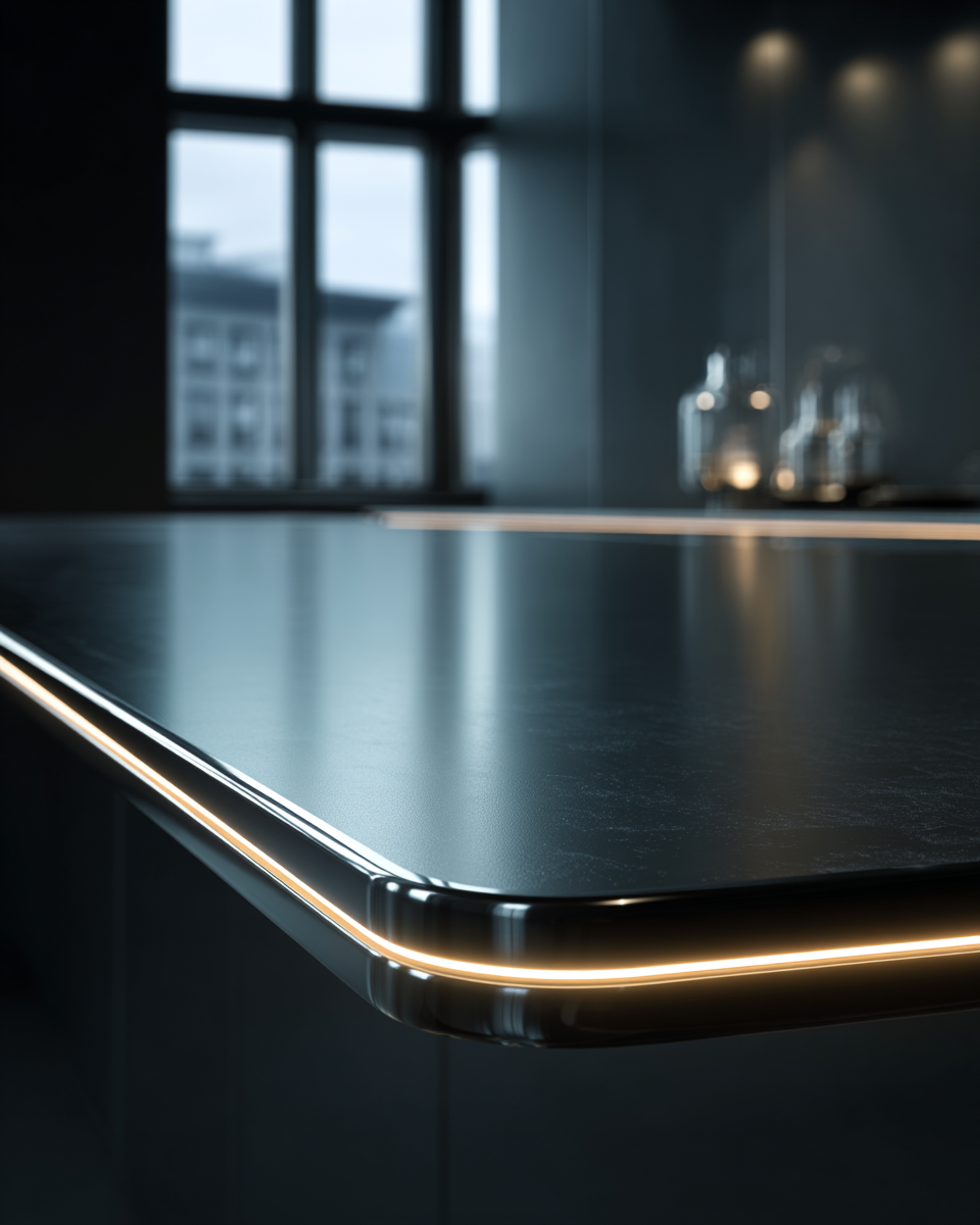 Matte Black Acrylic Table Product Surface Photo