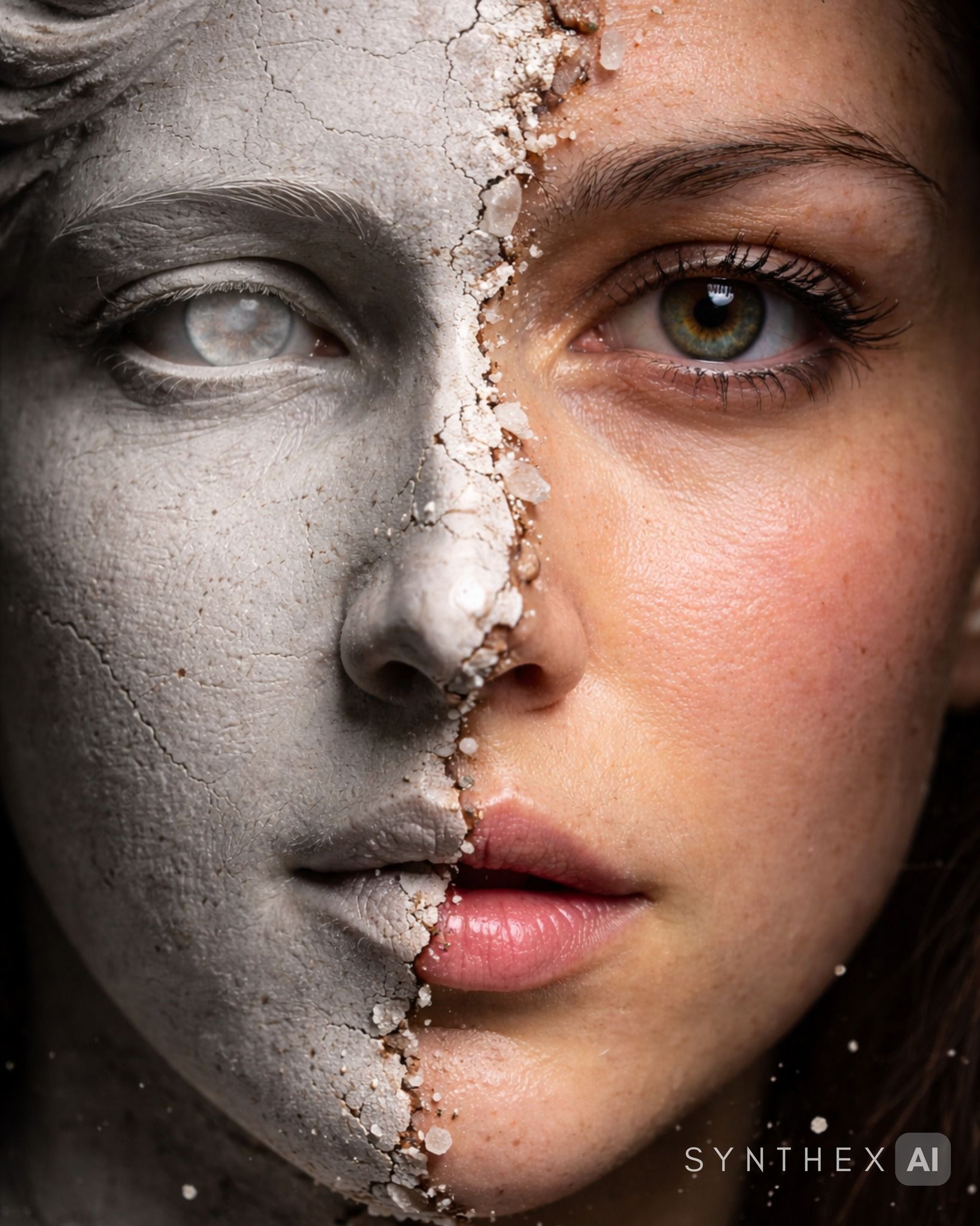 Generate Living Marble Statue Portraits