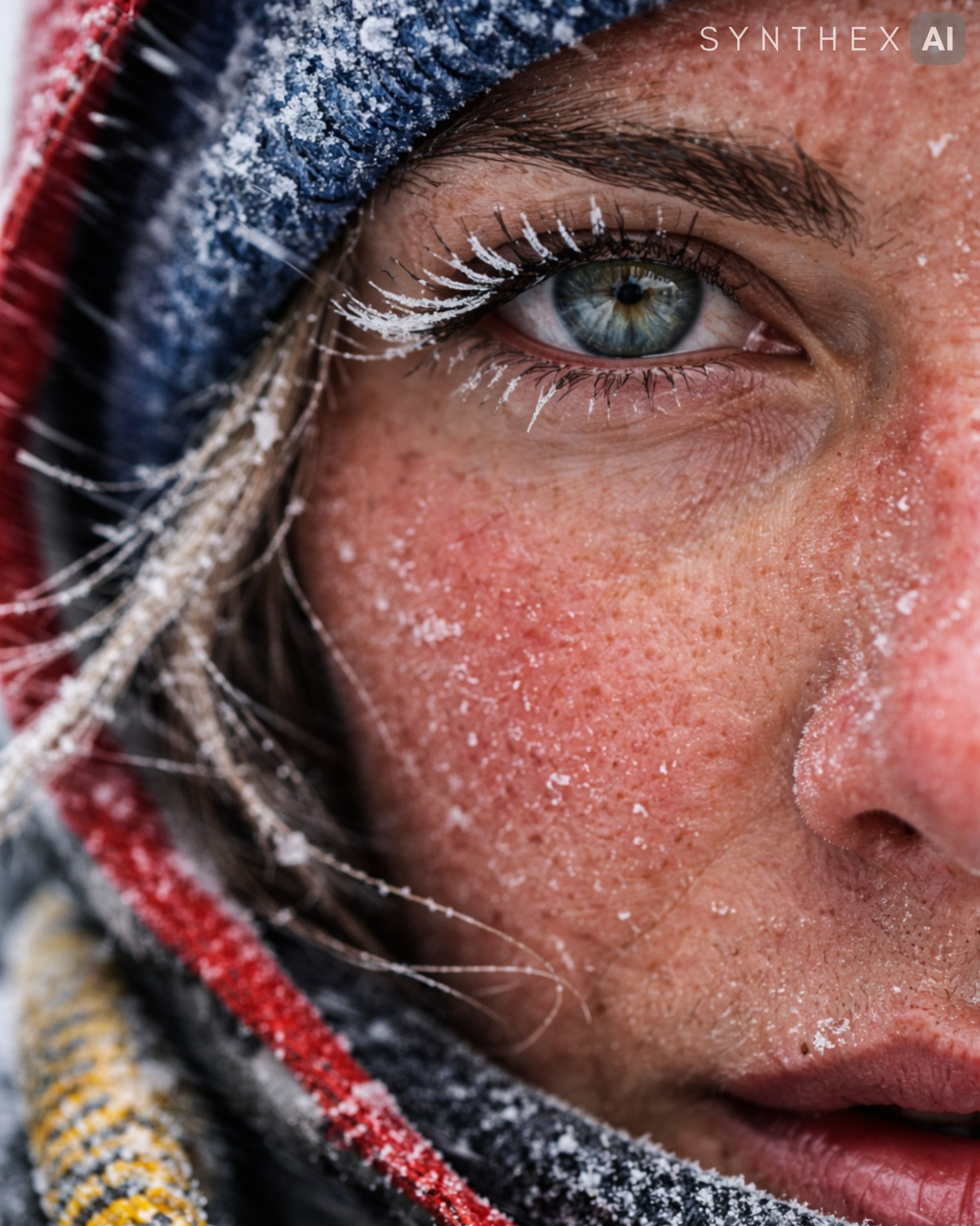 Generate Frosted Macro Mountaineer Portraits