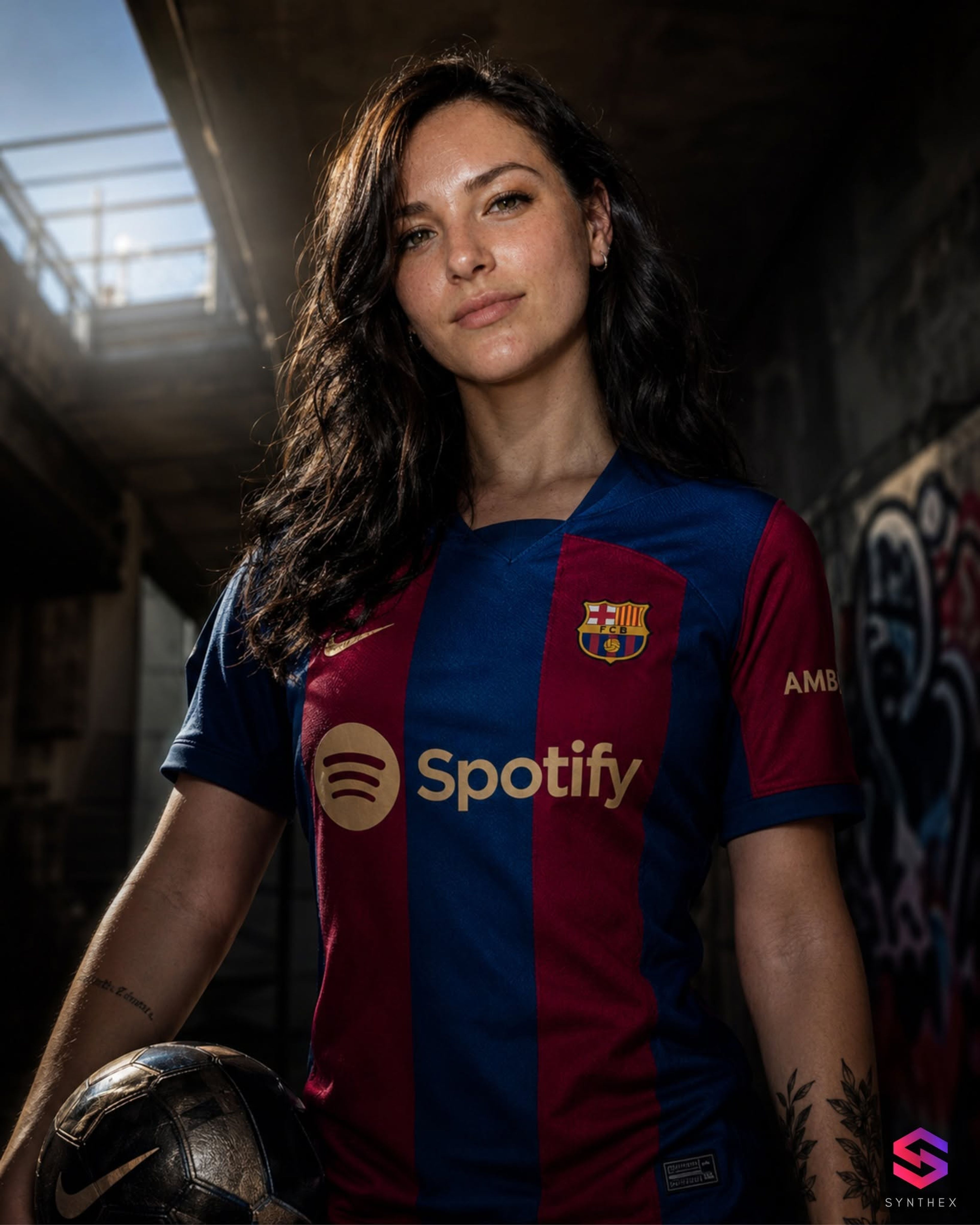 Generate Urban Footballer Editorial Portraits