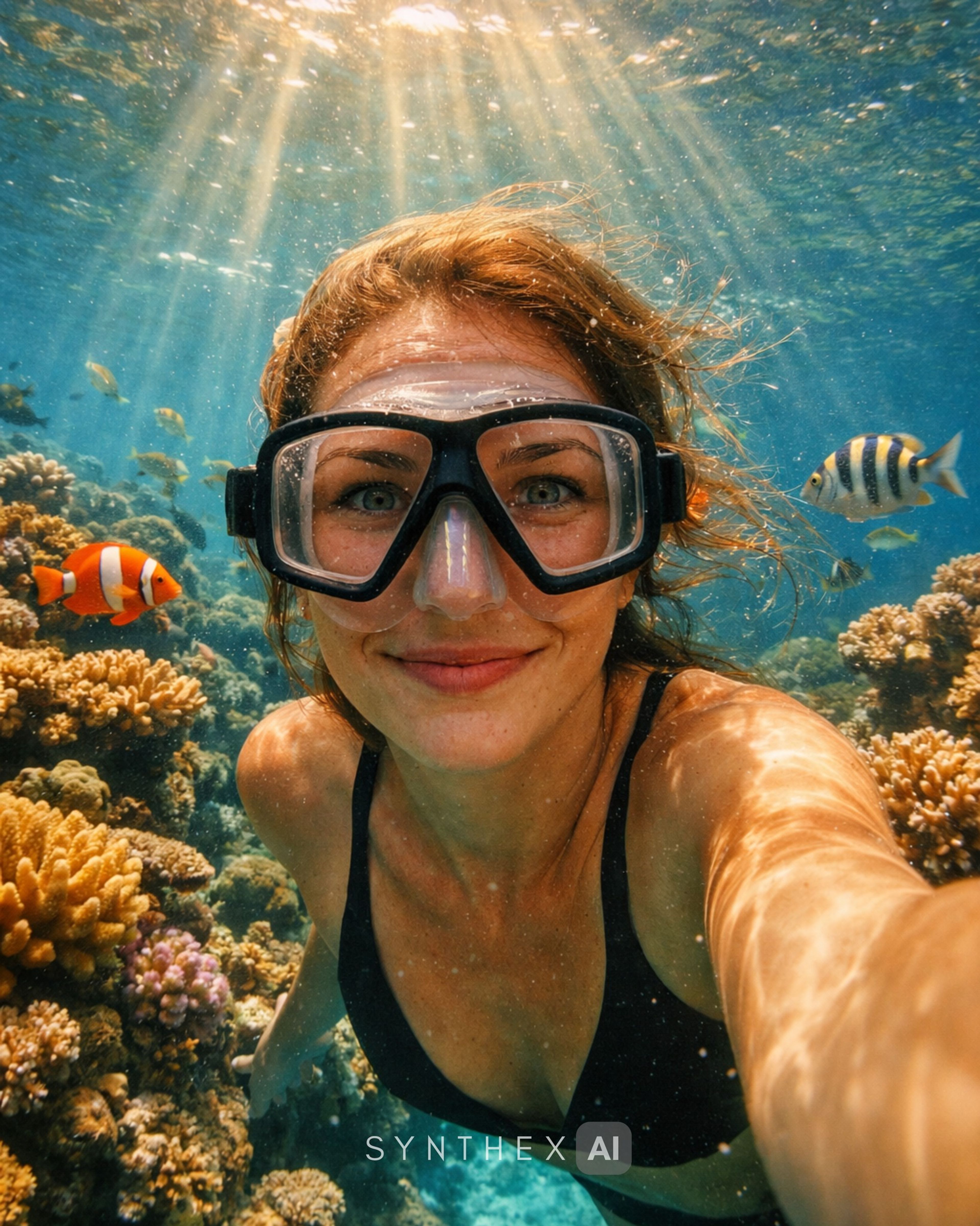 Generate Great Barrier Reef Selfies
