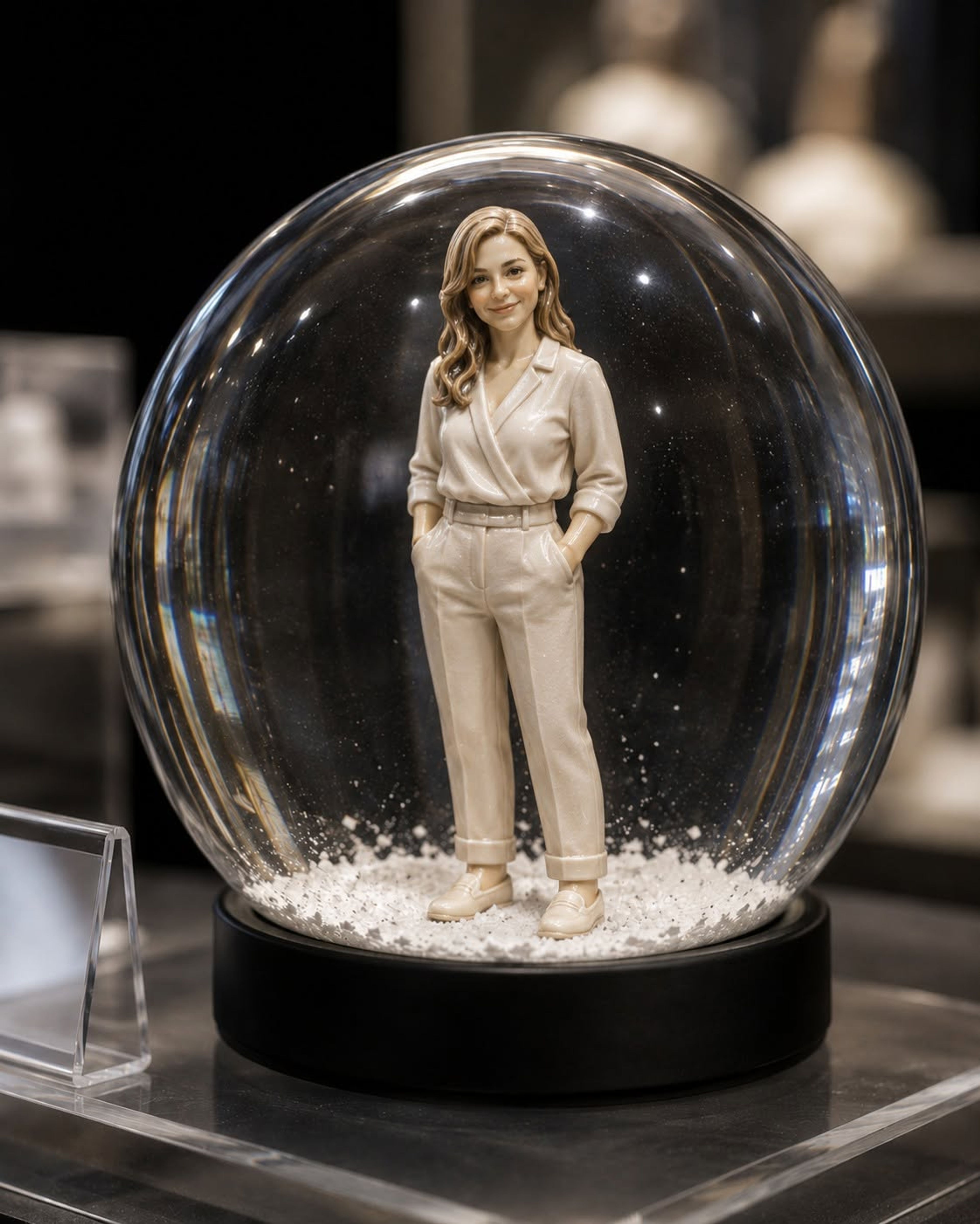 Create Porcelain Snow Globe Portraits