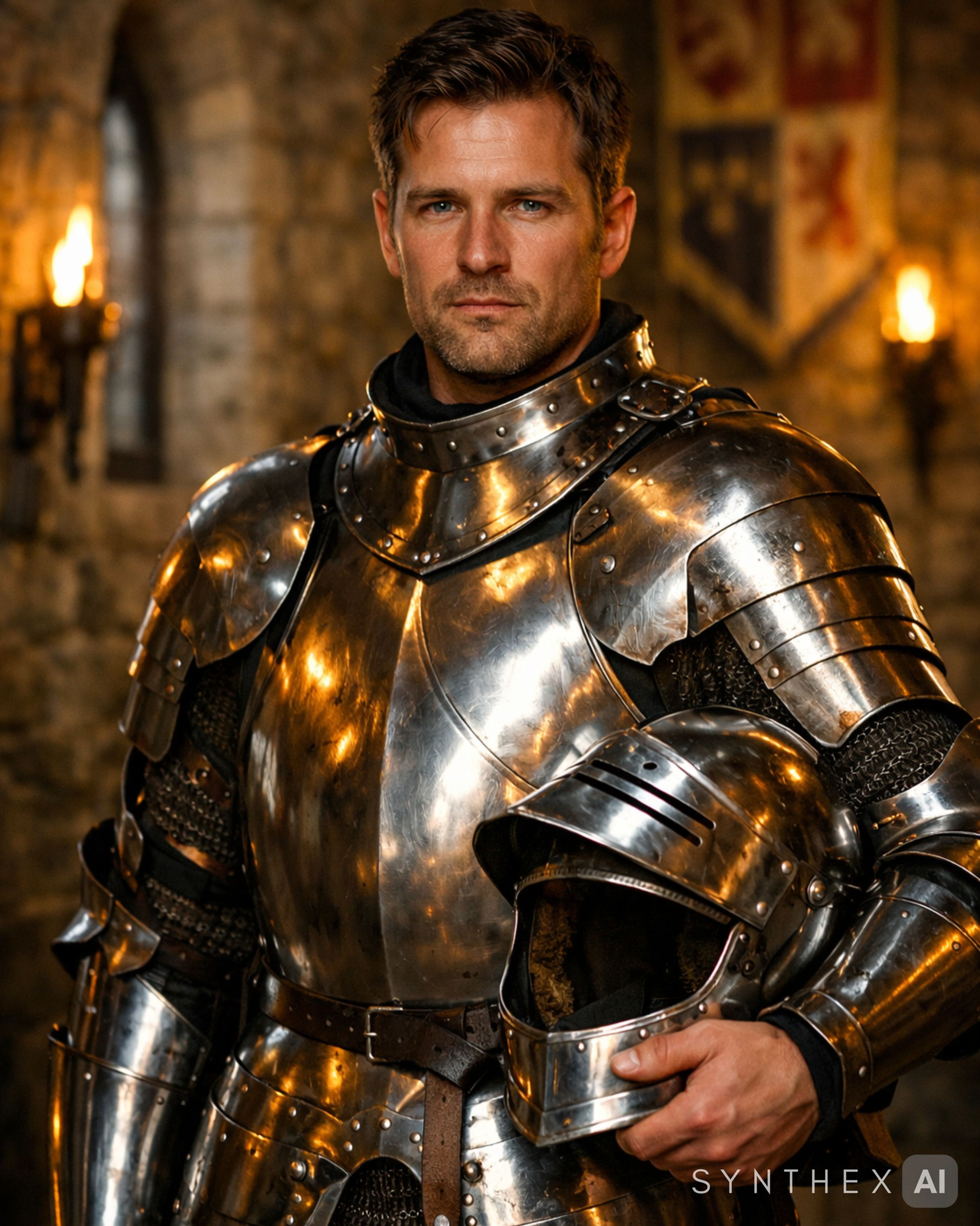 Generate Medieval Castle Knight Portraits