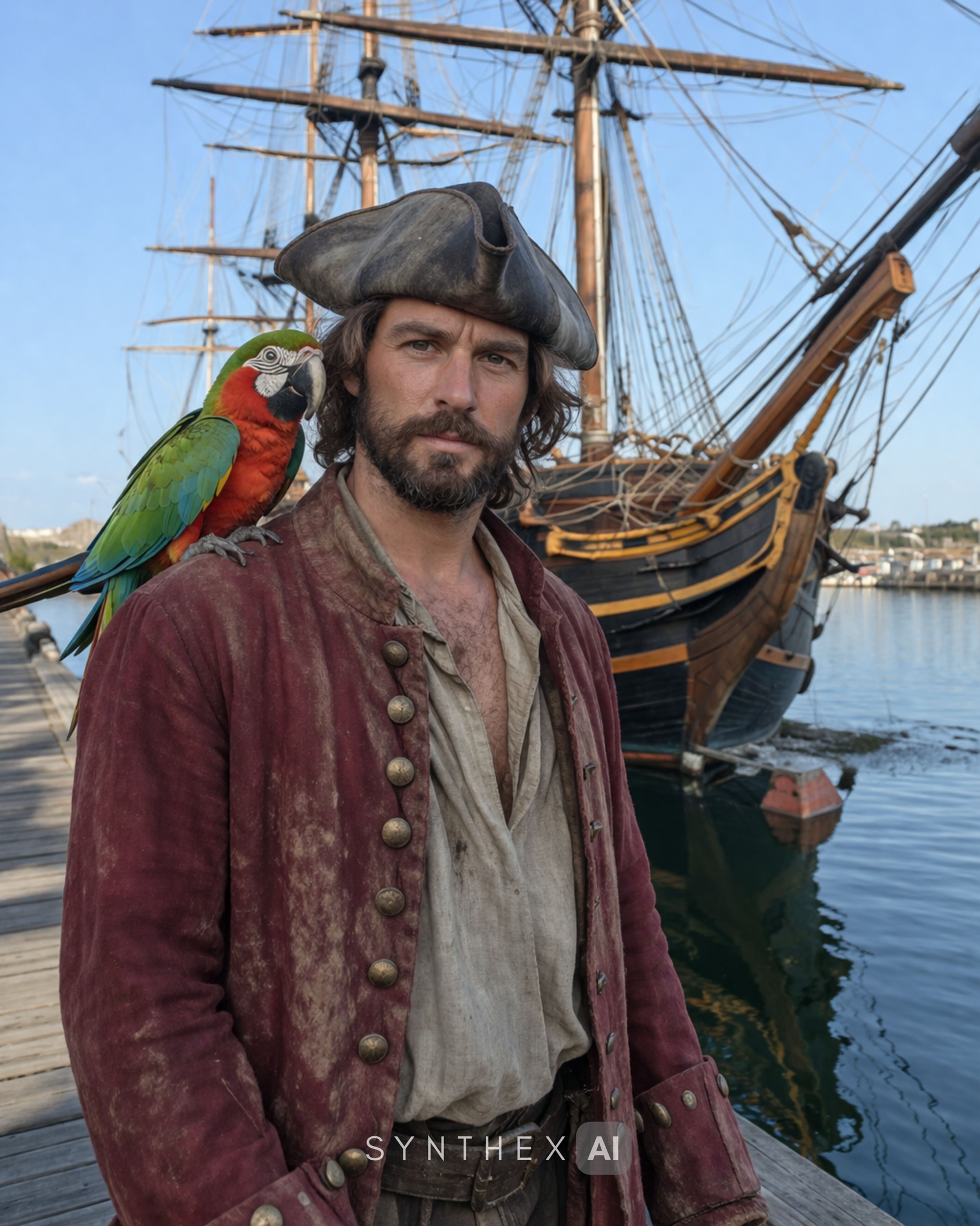 Generate Tall Ship Pirate Portraits