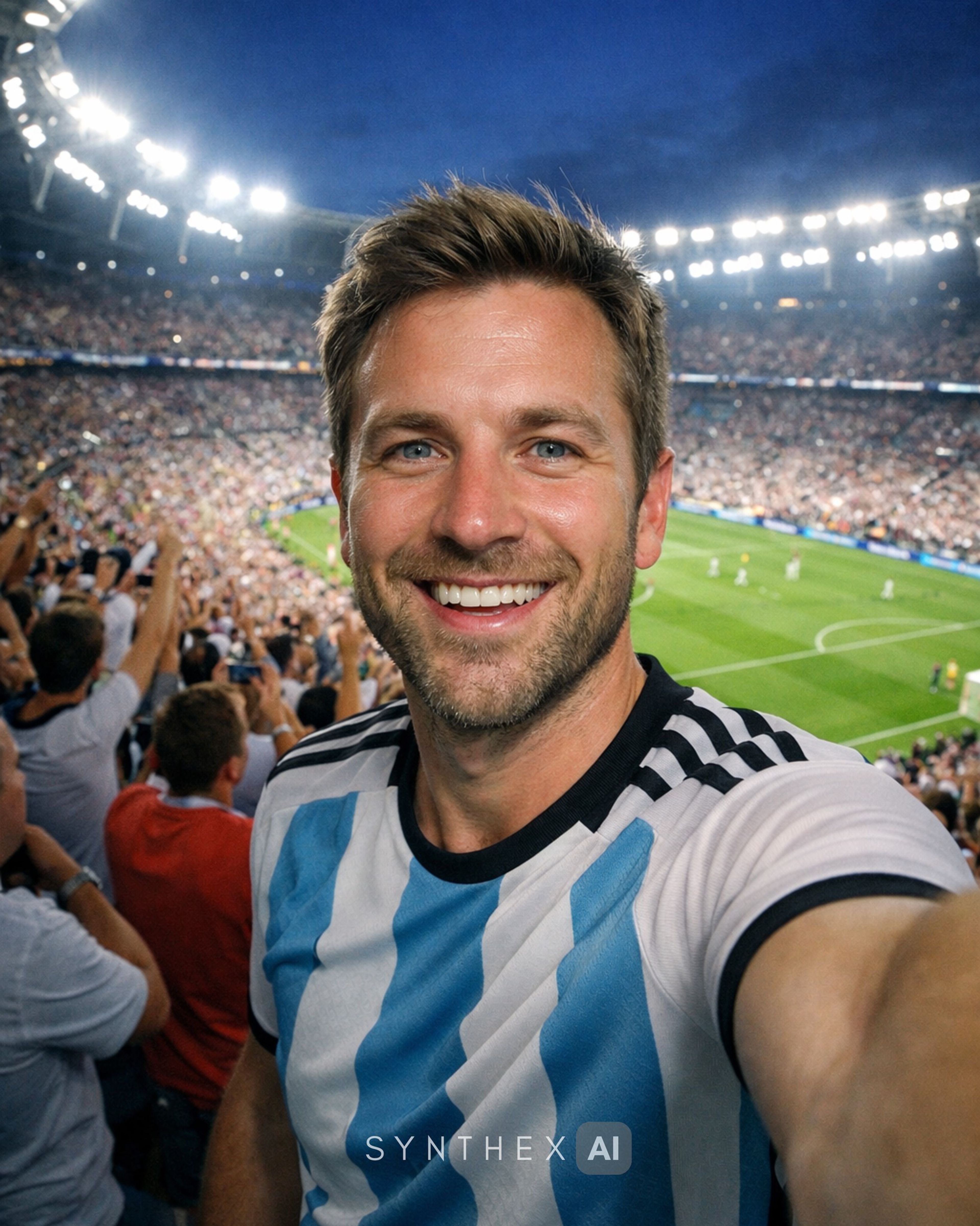 Generate World Cup Stadium Selfies