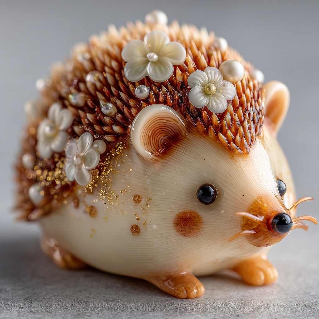 Miniature Hedgehog Dessert Food Photo