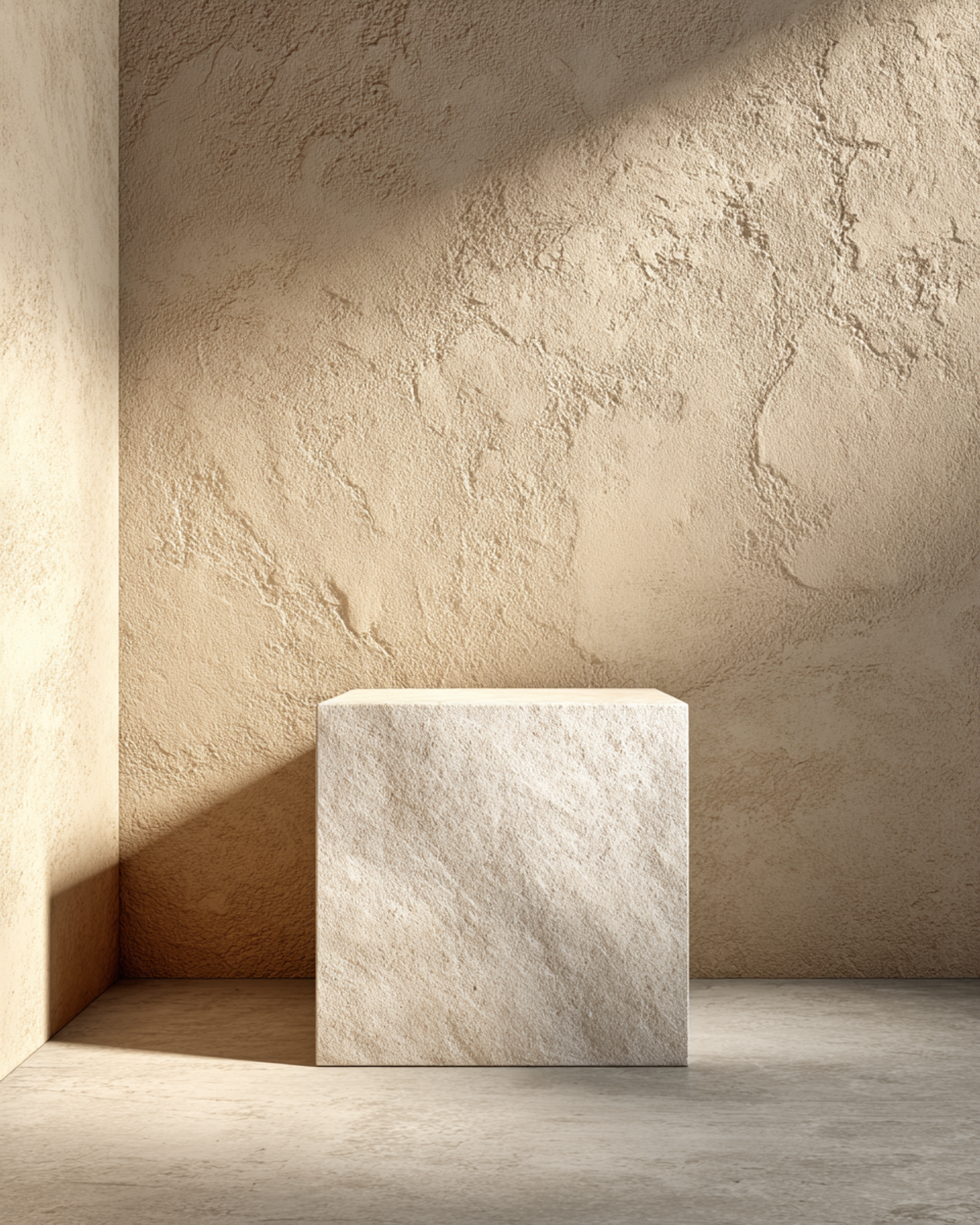 White Stone Plinth Product Surface Photo