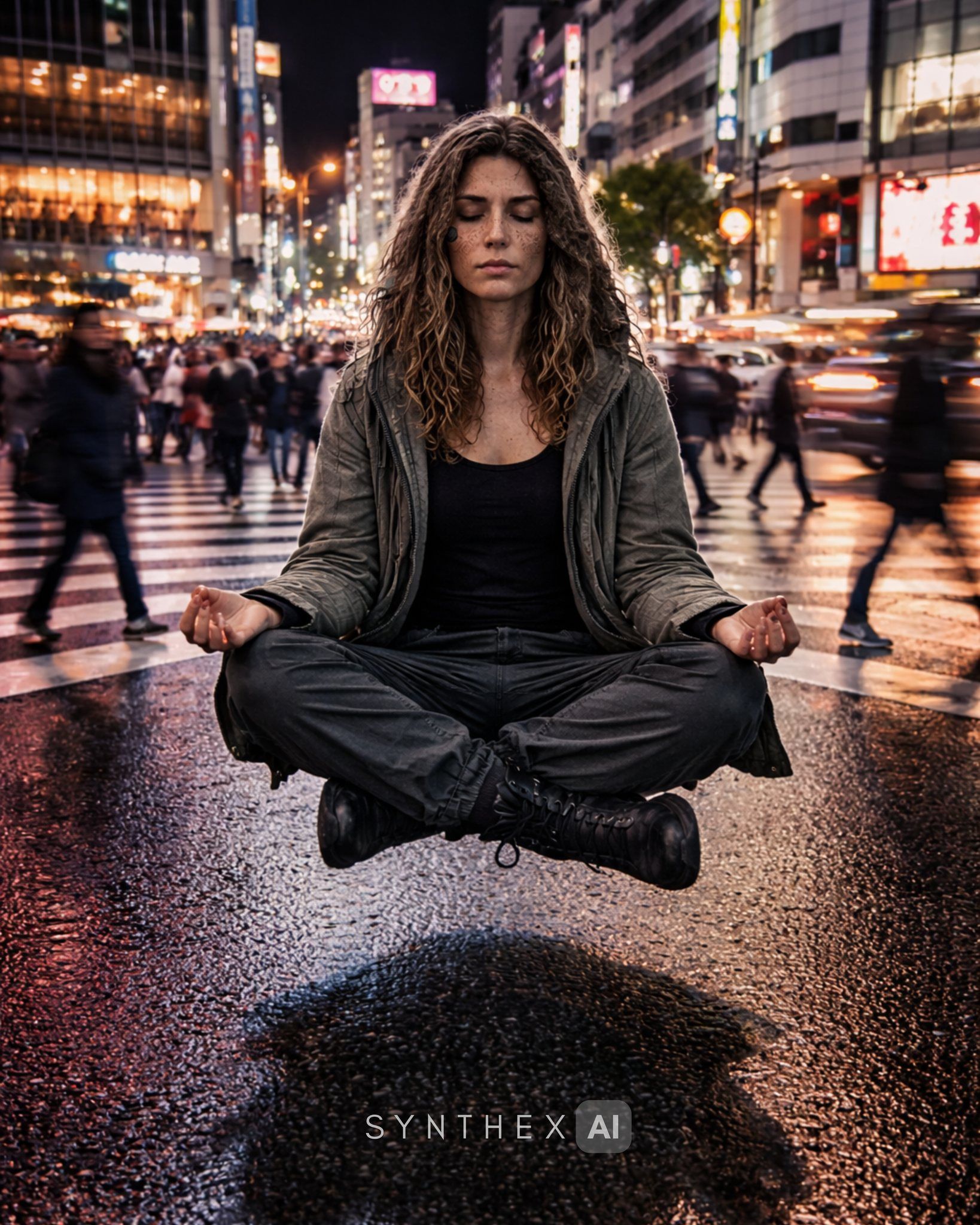 Generate Shibuya Levitation Street Portraits
