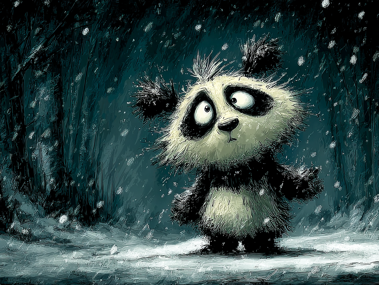 Cinematic Panda Craft Photo