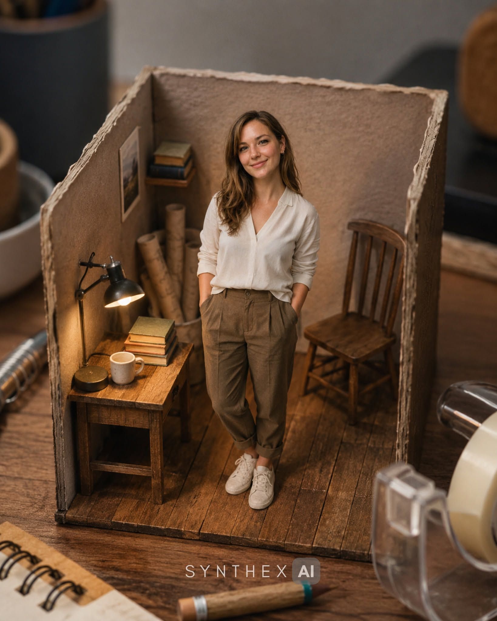 Create Miniature Desk Diorama Portraits